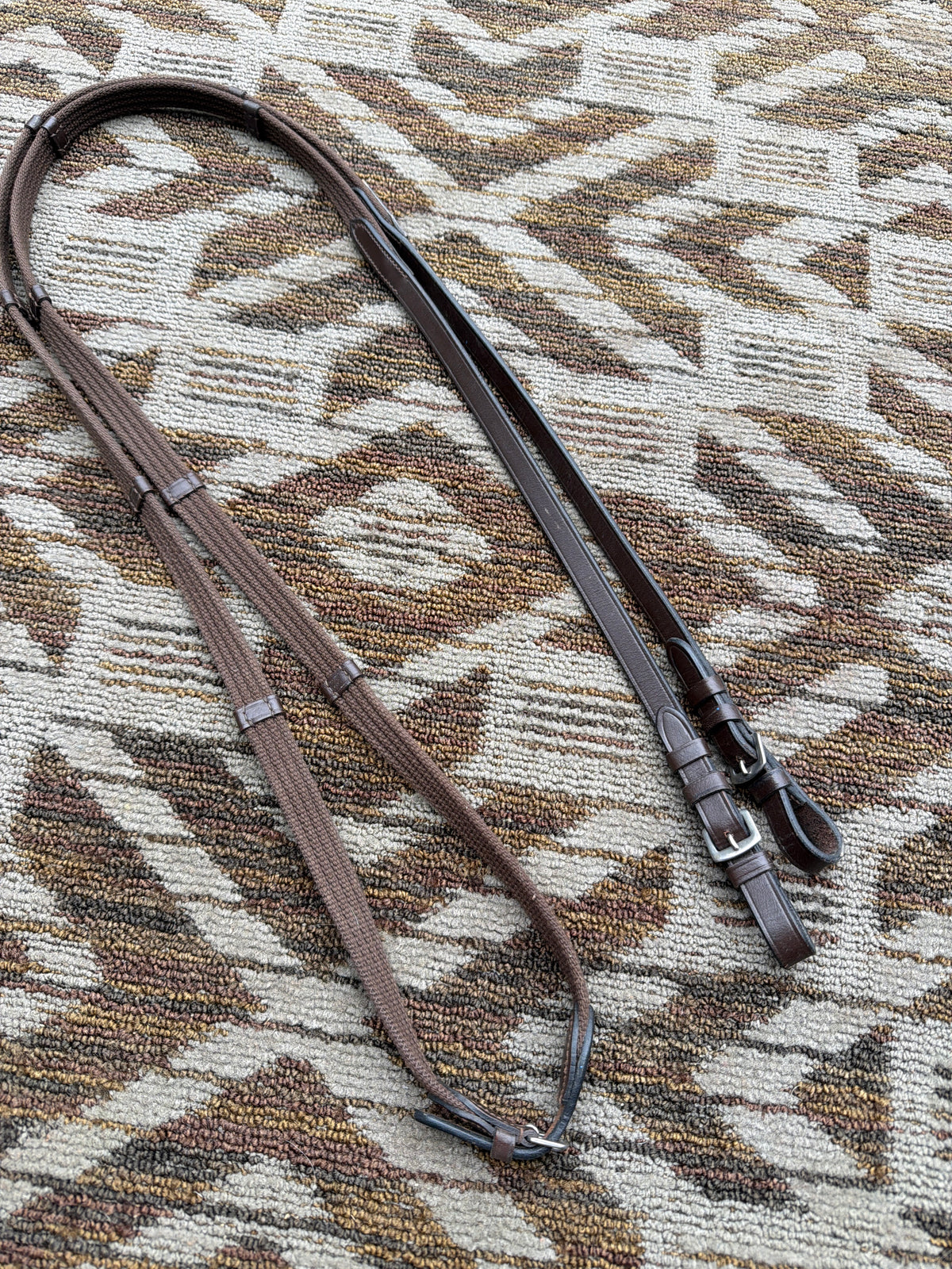 Brown Webbed Reins