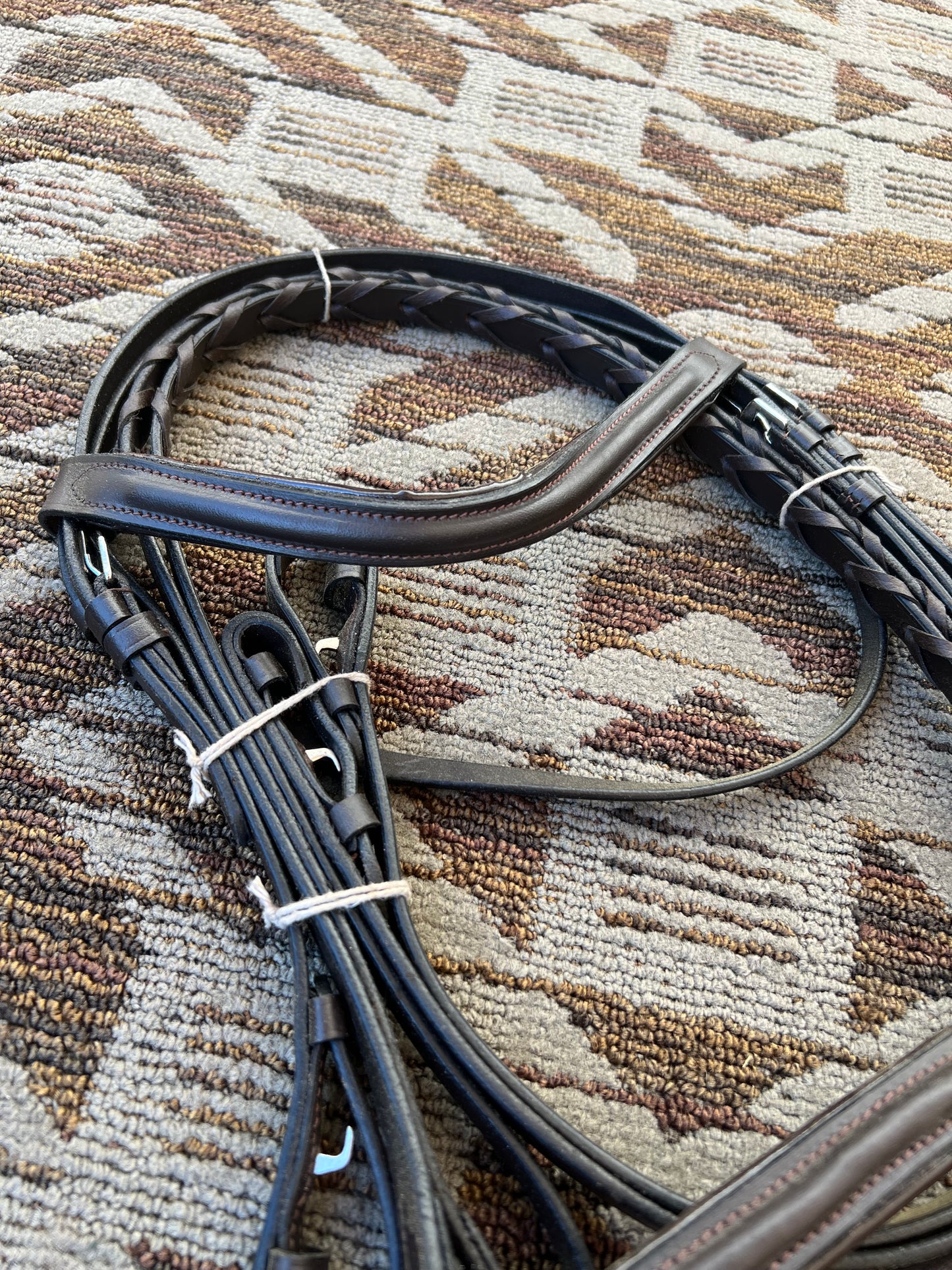 Brown Padded Pony Bridle w/ Matching Reins