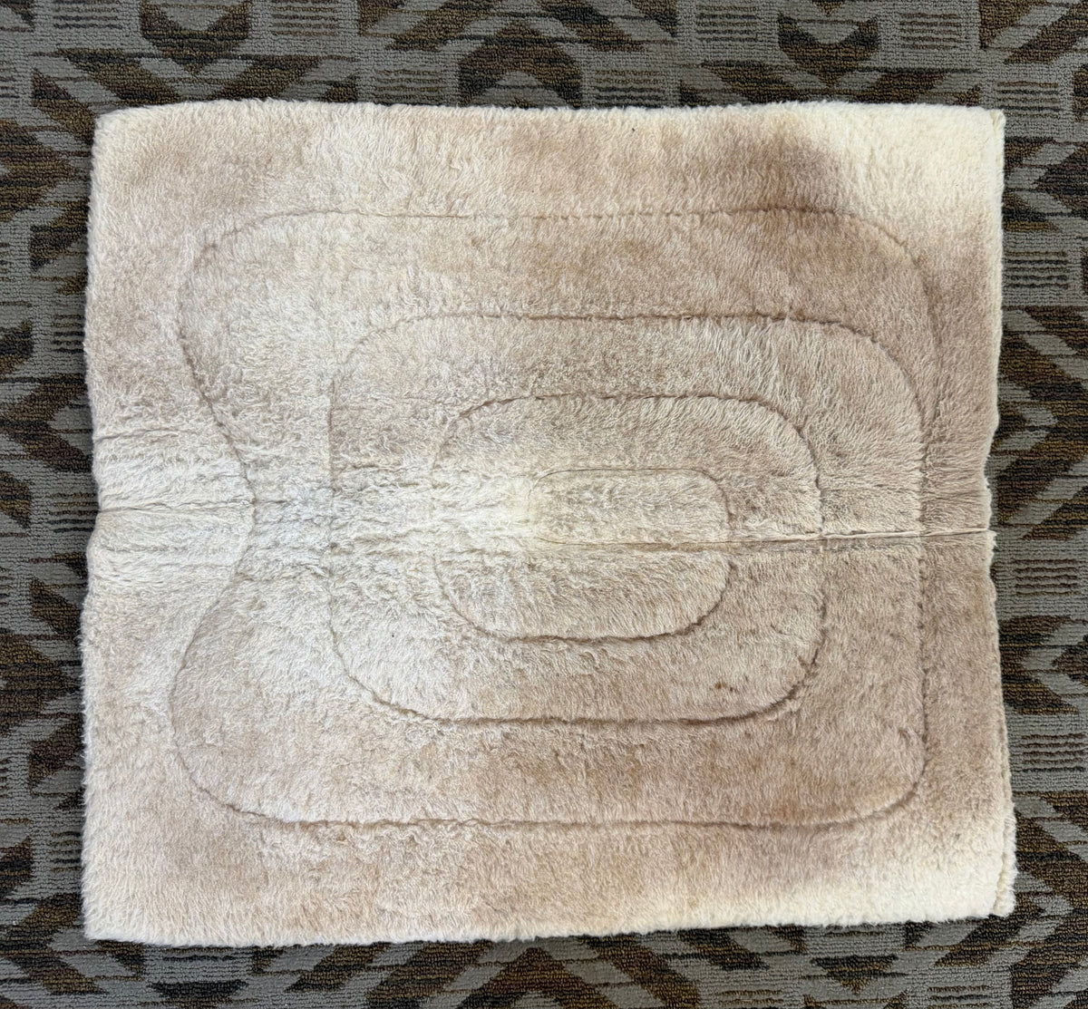 Black Striped Fleece Pad