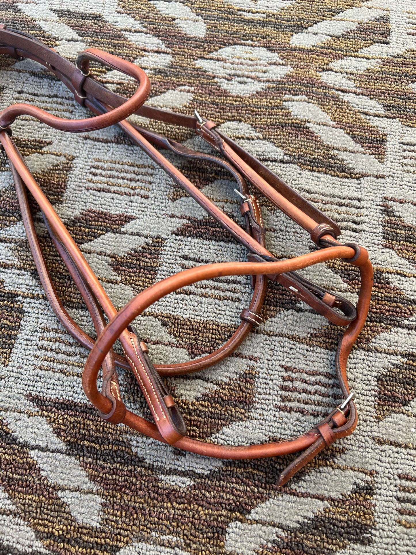 Chestnut Rolled Bridle