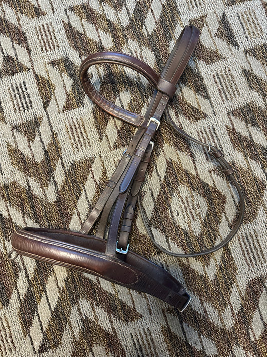 Brown Padded Dressage Bridle