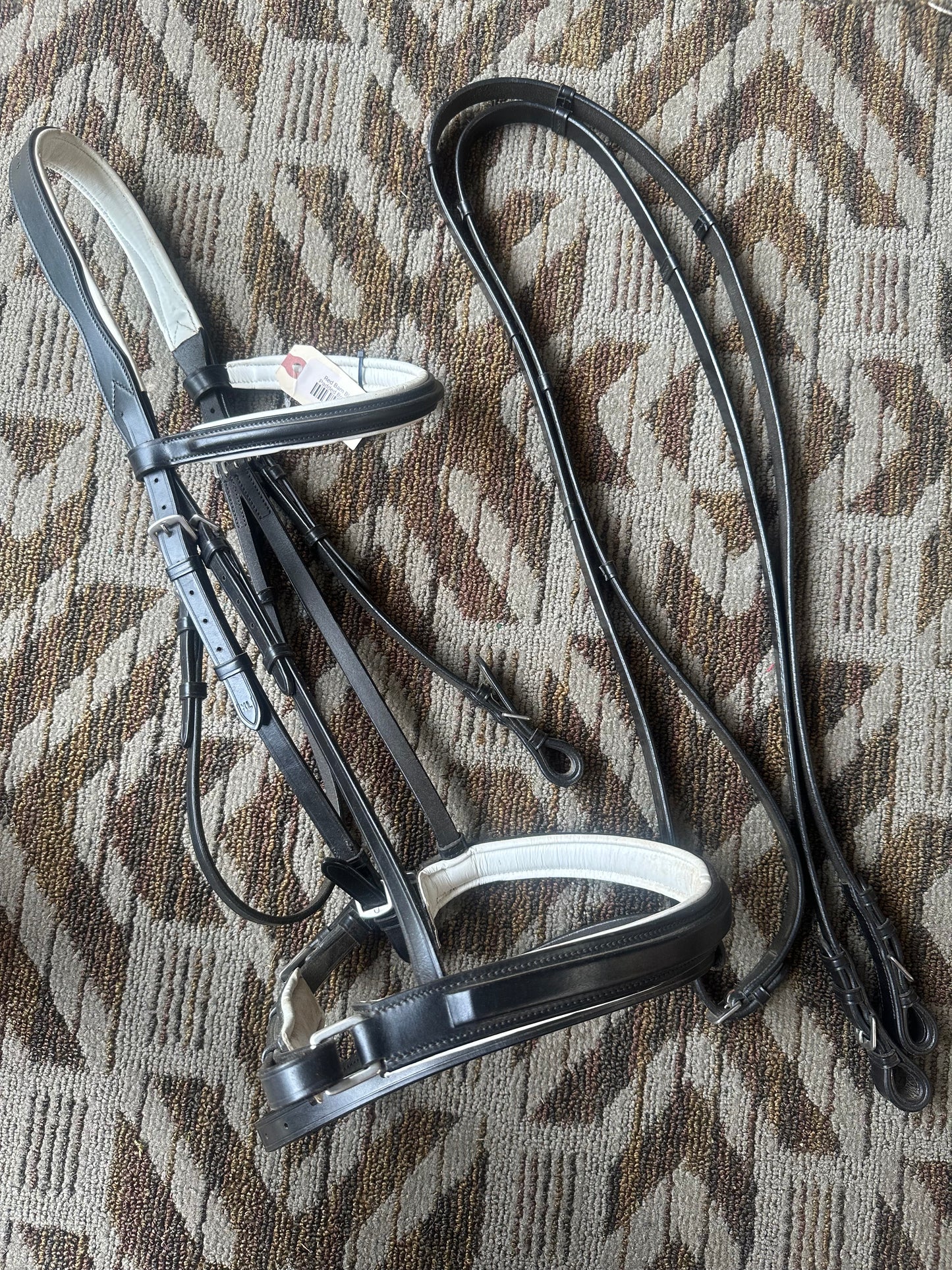 New Red Barn Padded Dressage Bridle w/ Matching Reins