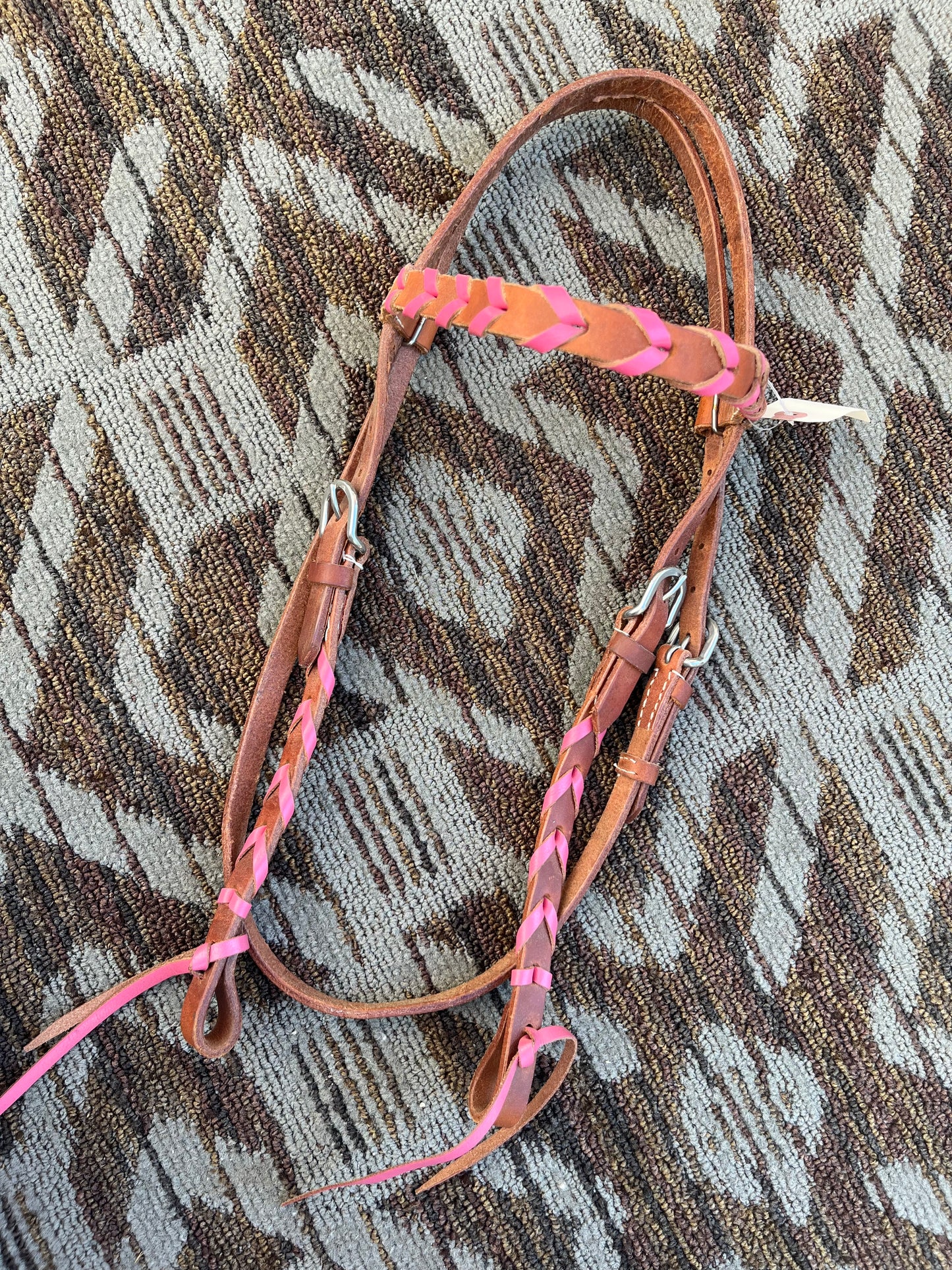 Pink Laced Headstall