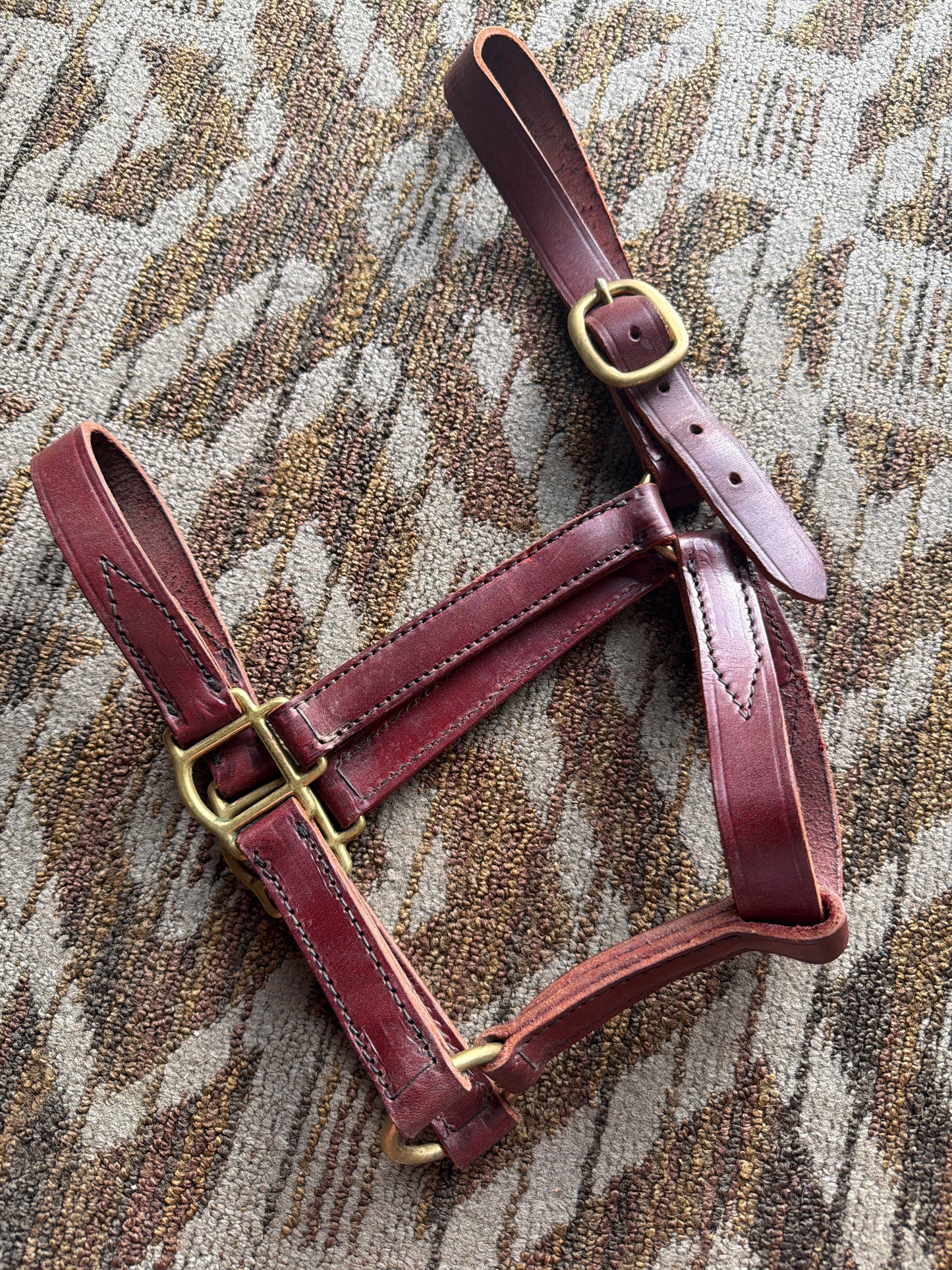 Reddish Leather Halter