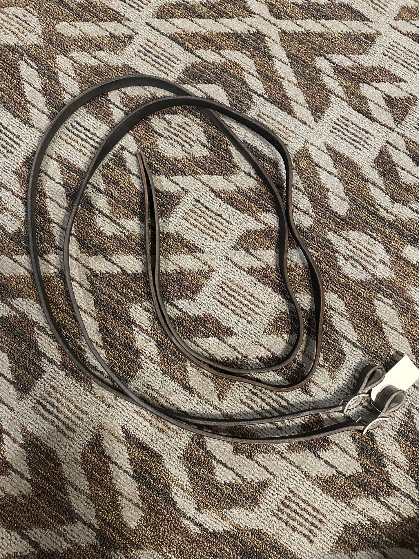 Black Leather Split Reins
