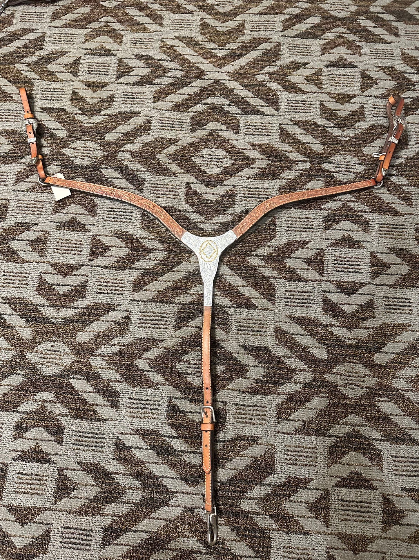 Circle Y Silver Breastcollar