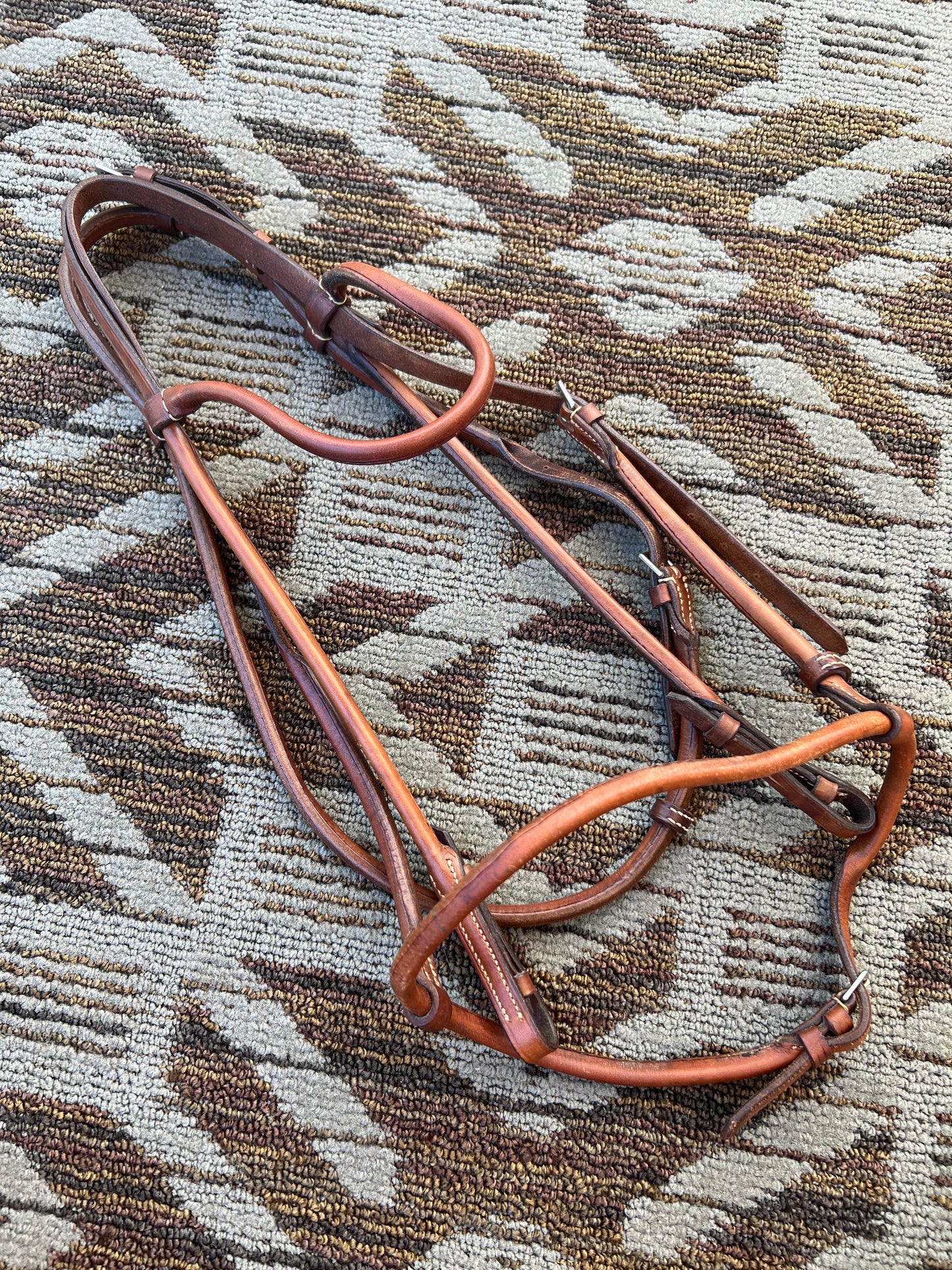 Chestnut Rolled Bridle