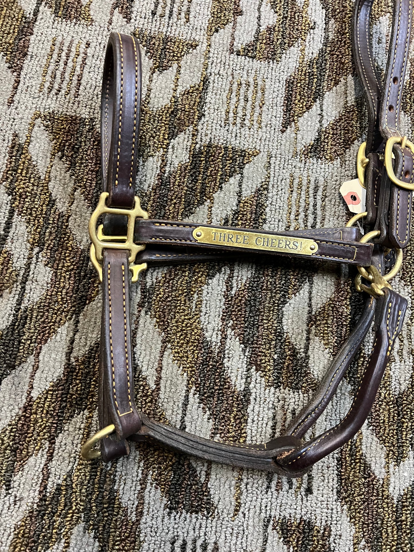 Leather Nameplate Halter w/ Clip