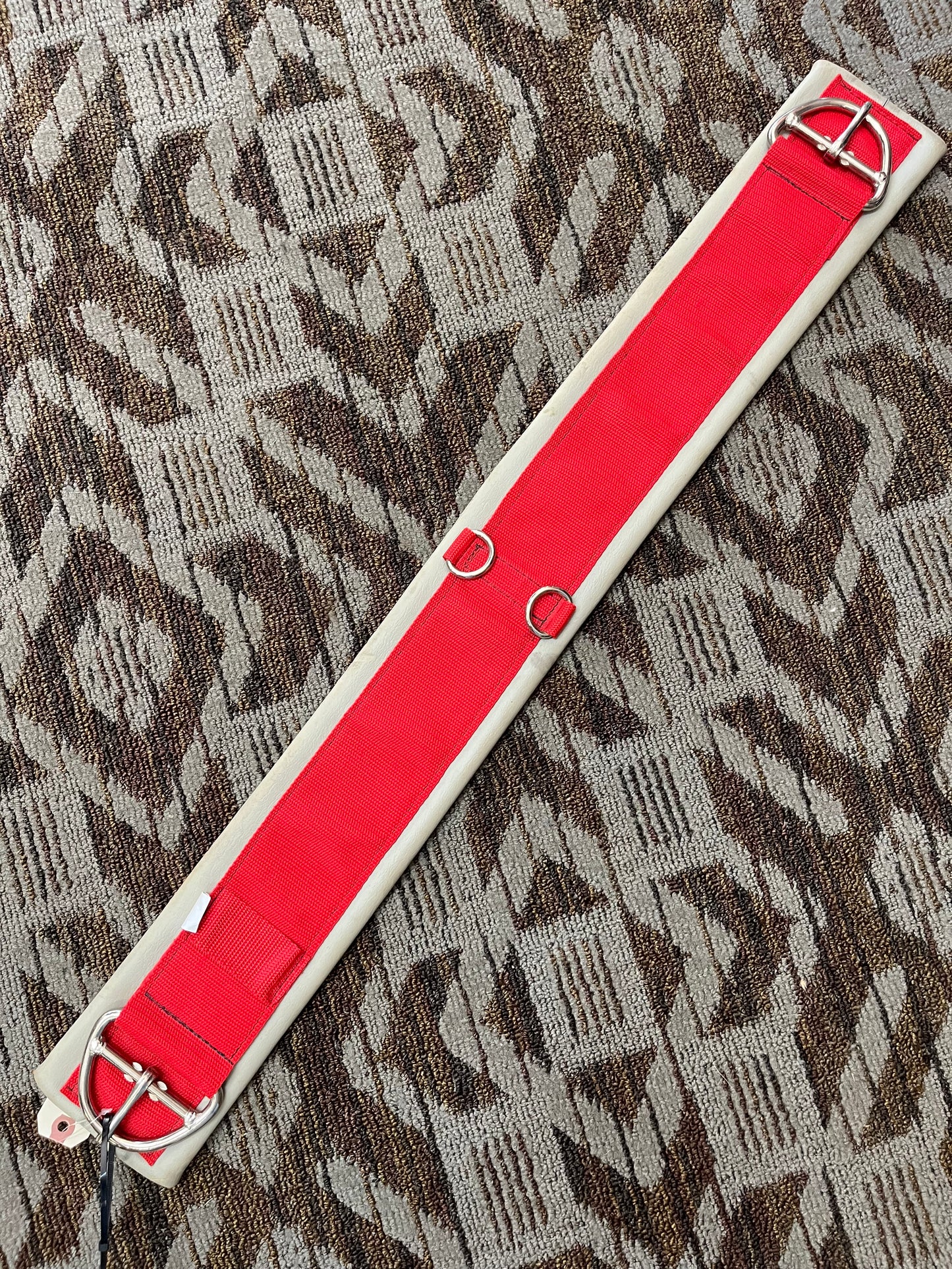 Red & White Neoprene Cinch - 34”