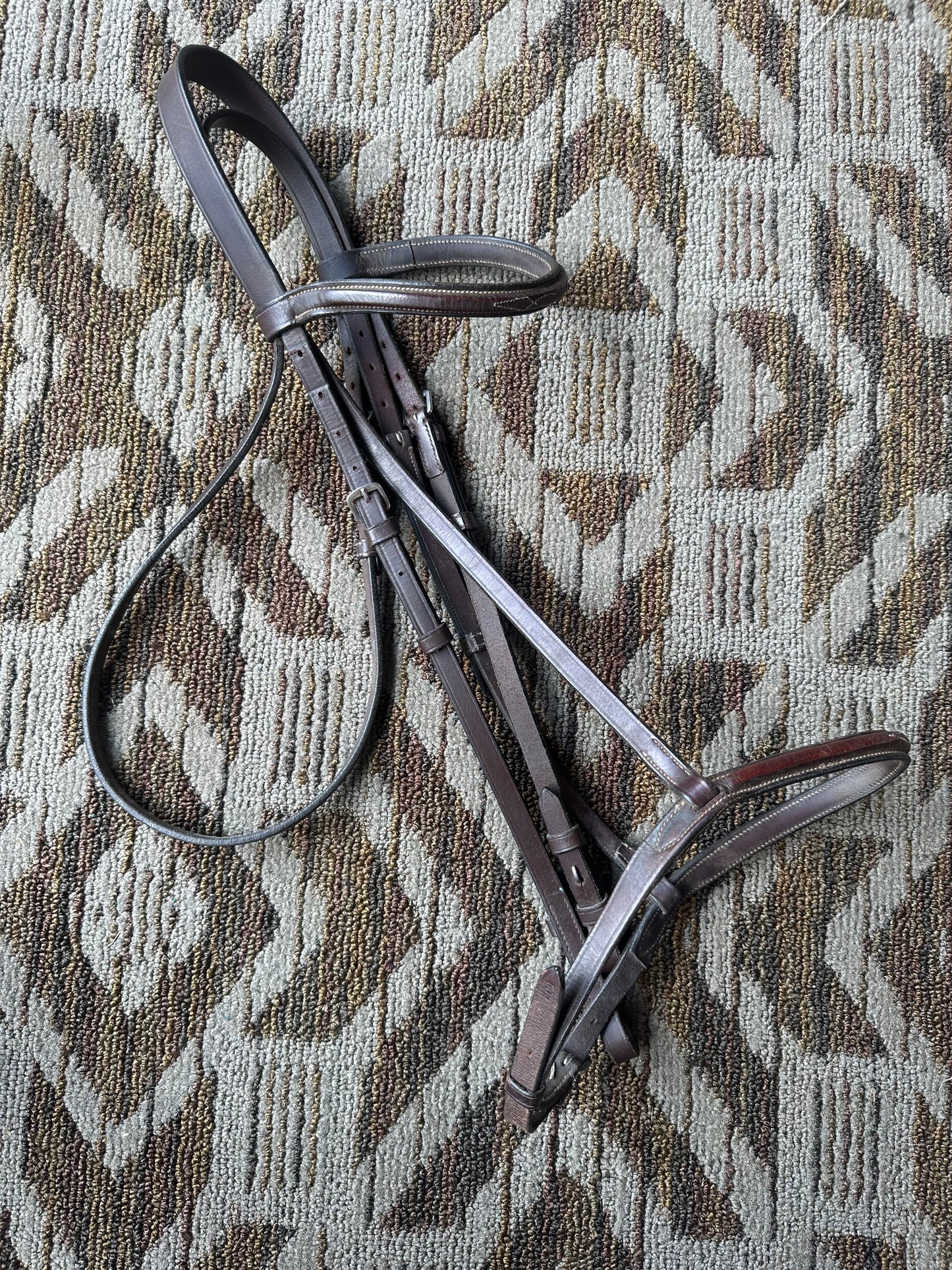 Brown Treadstone Fancy Stitched Bridle