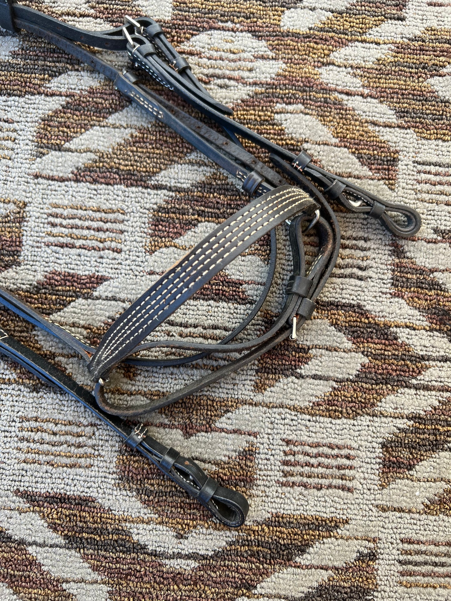 Black Bridle w/ Dropped Noseband
