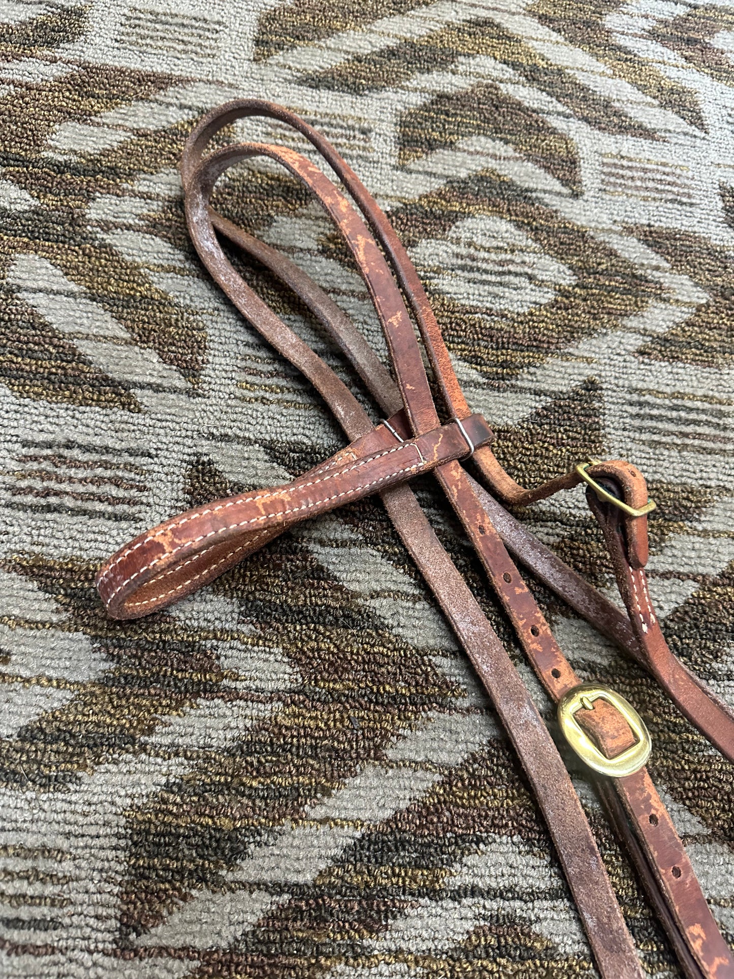 Soft Browband Headstall w/ Brass Hardware