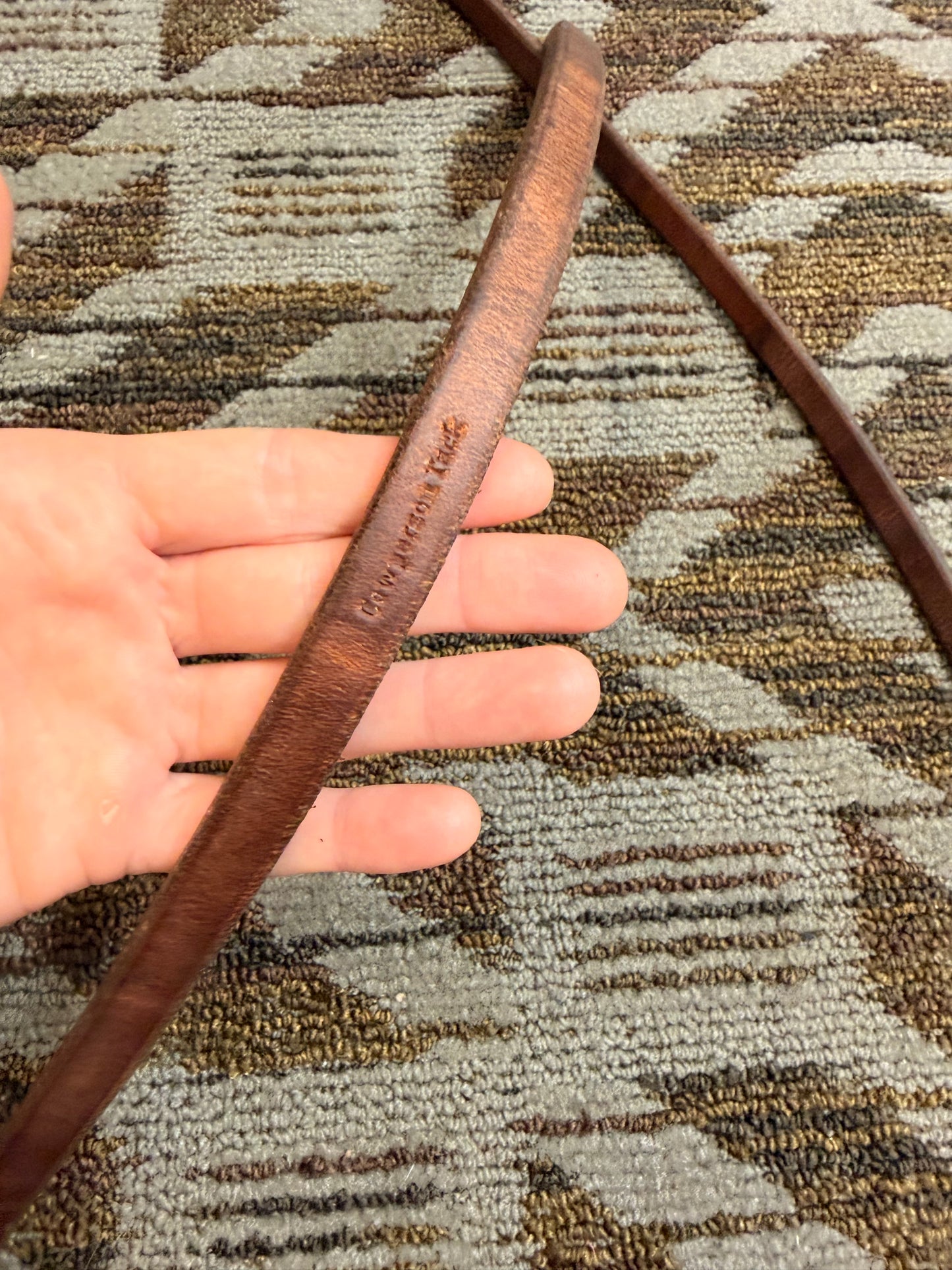 Cowperson Heavy Oiled Weighted Split Reins