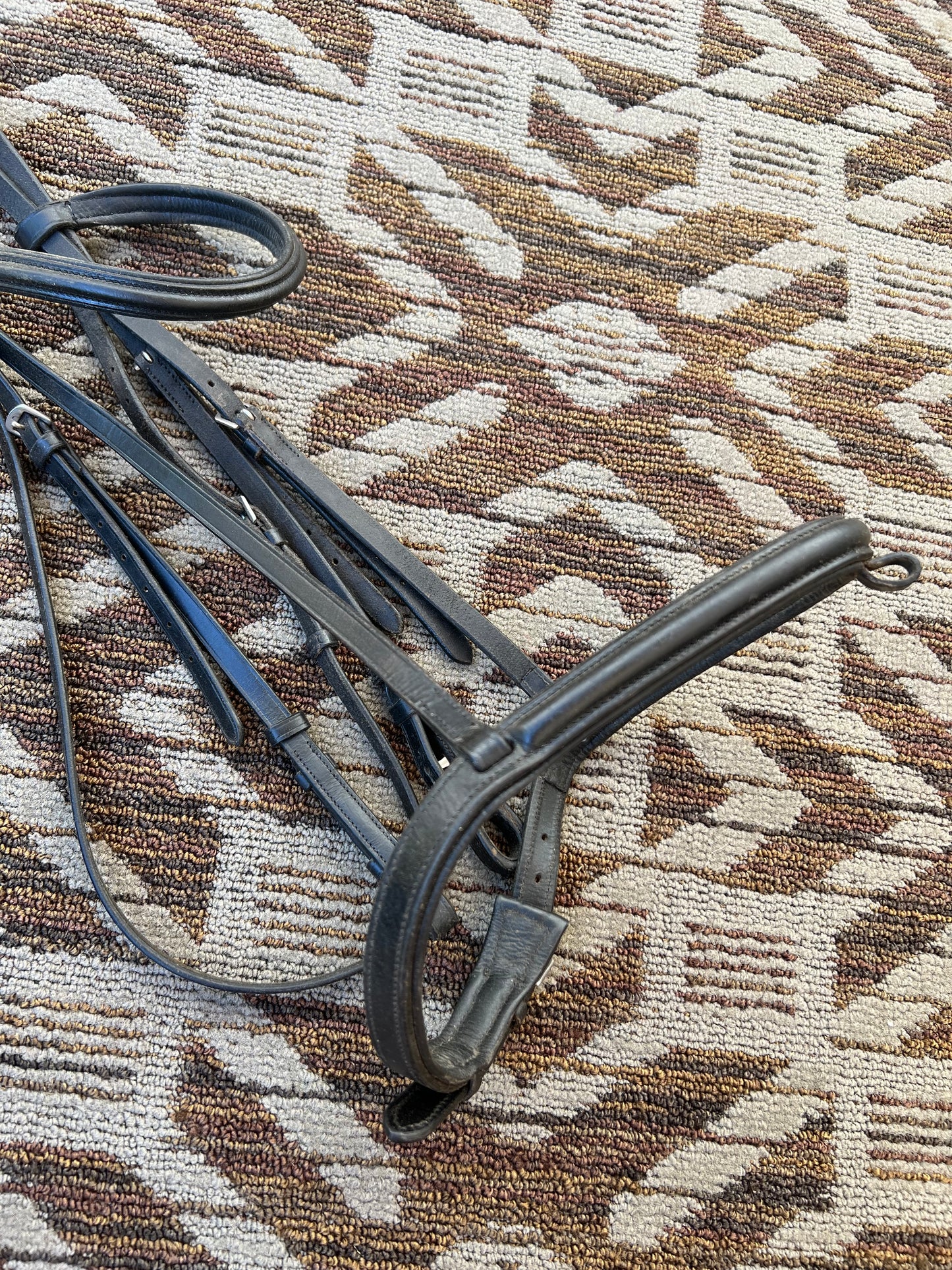 Black Plymouth Dressage Bridle