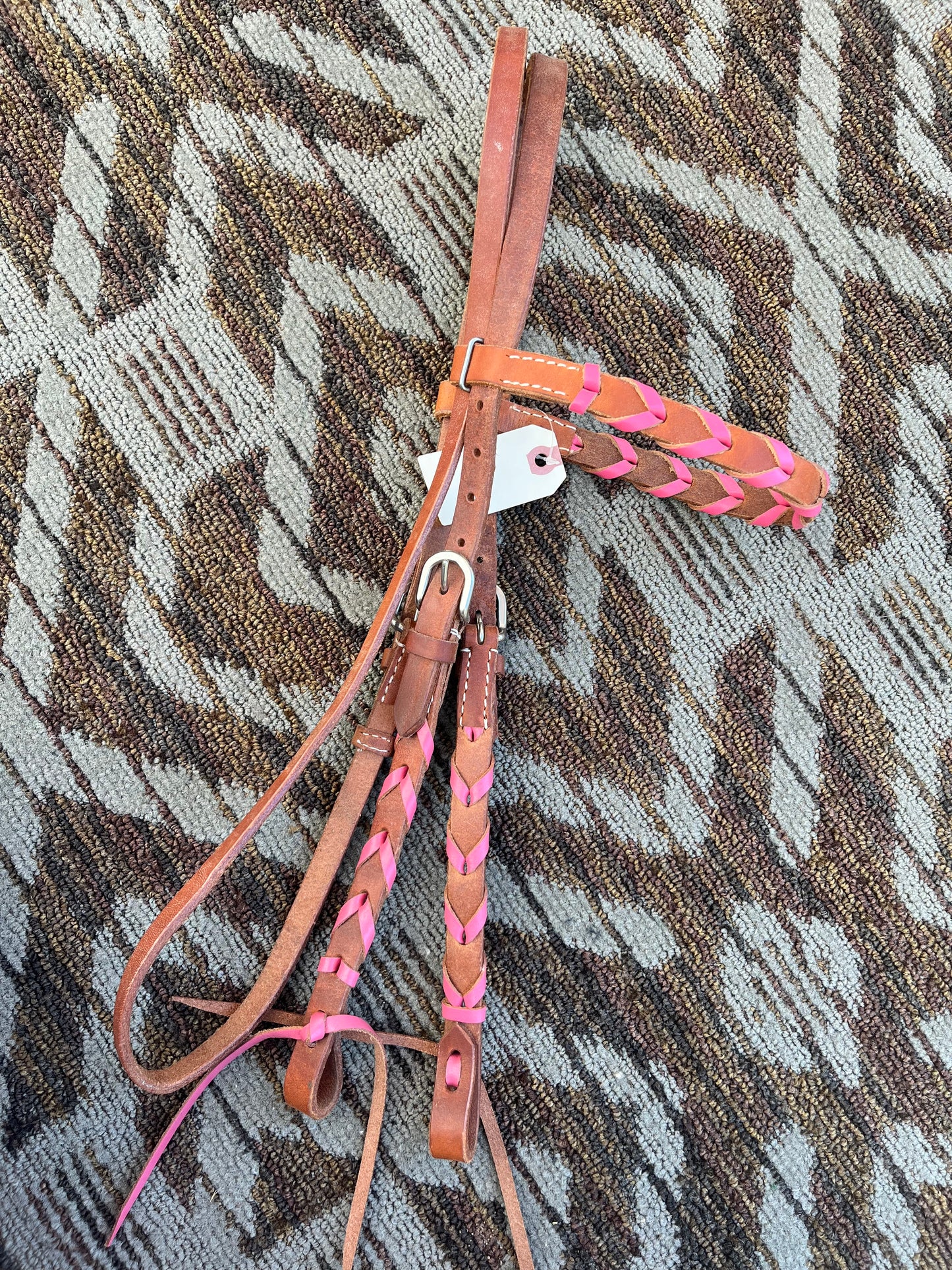 Pink Laced Headstall