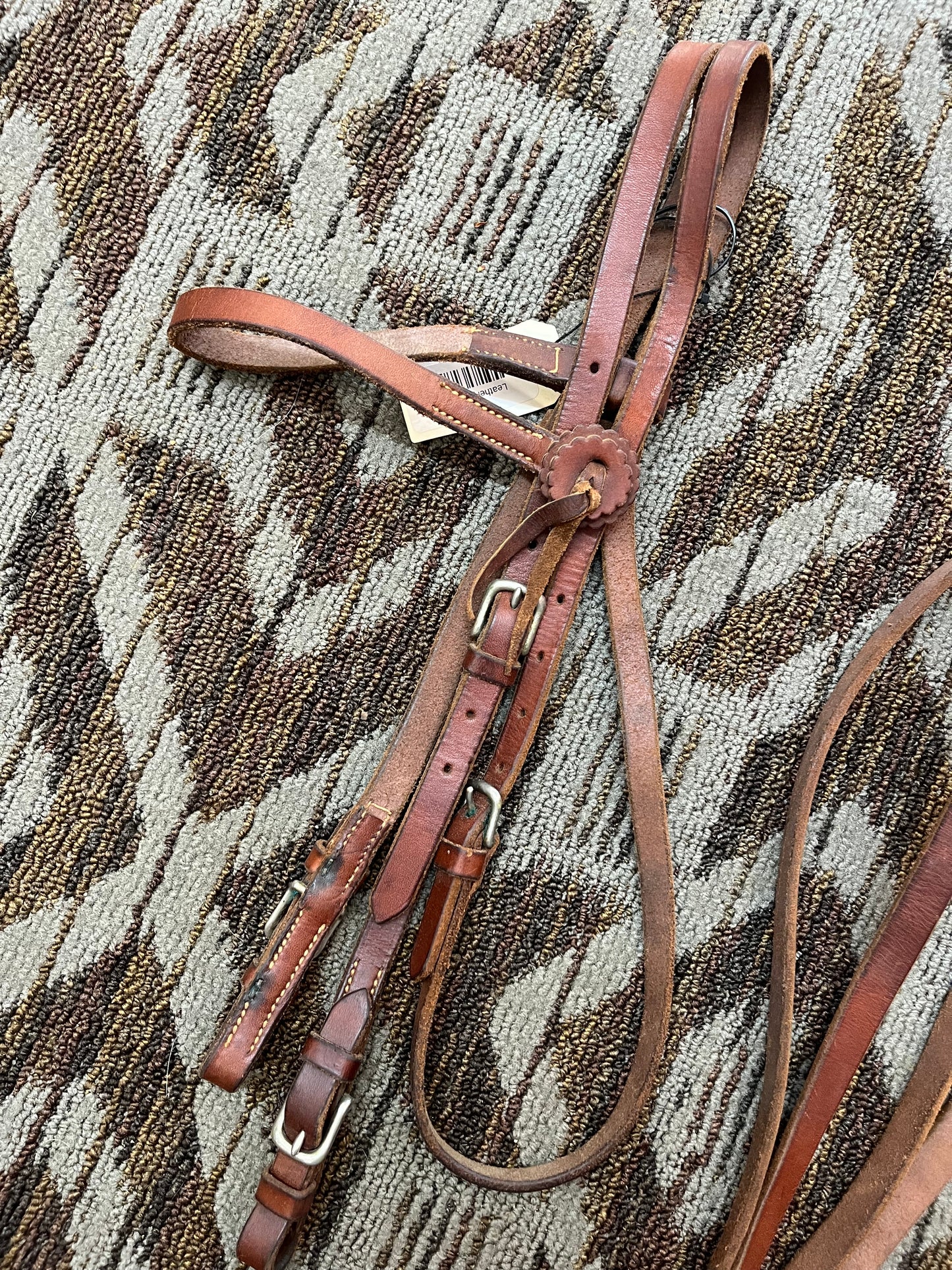 Leather Headstall w/ Matching Reins