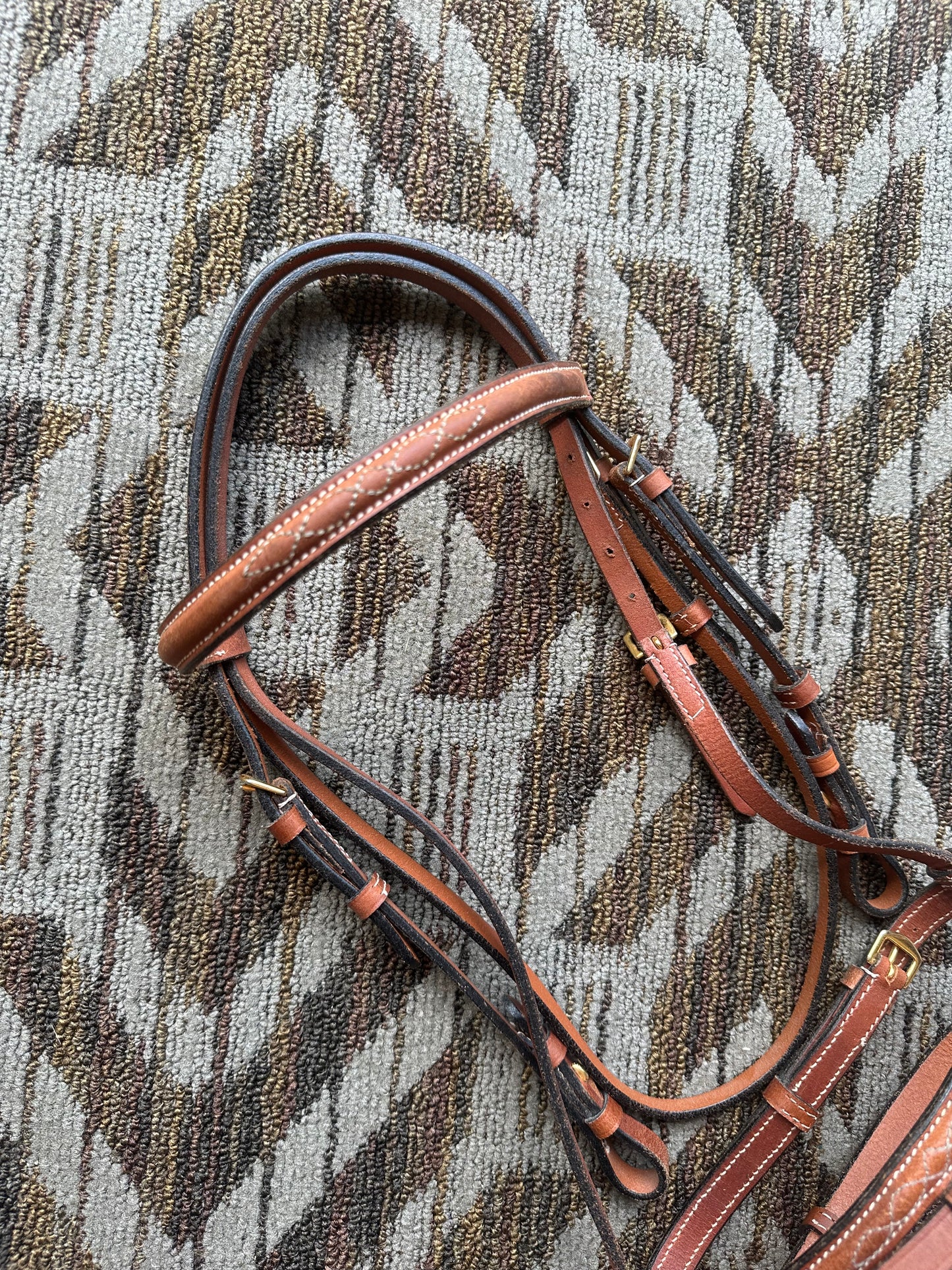 Chestnut Fancy Stitched Bridle