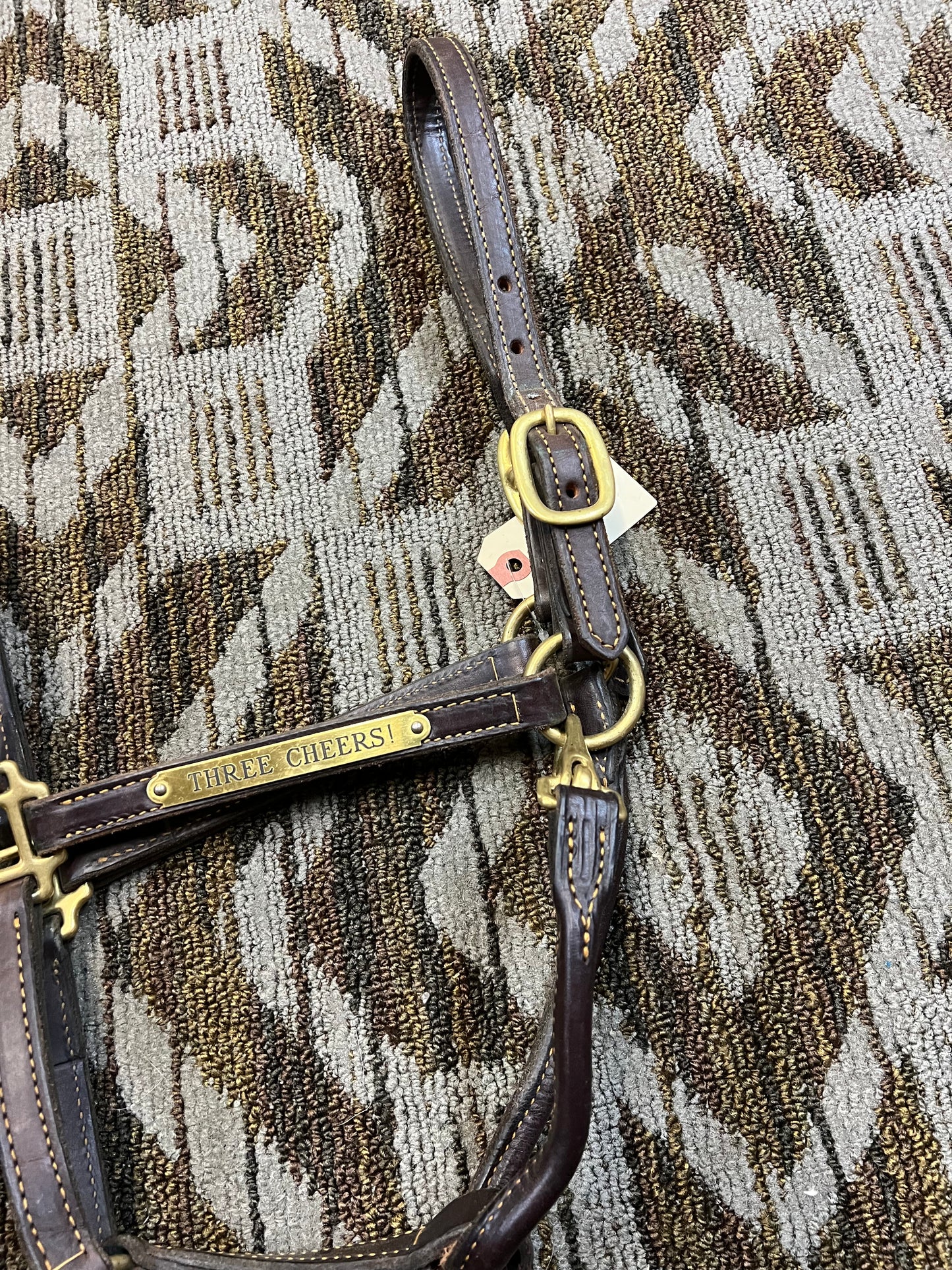Leather Nameplate Halter w/ Clip