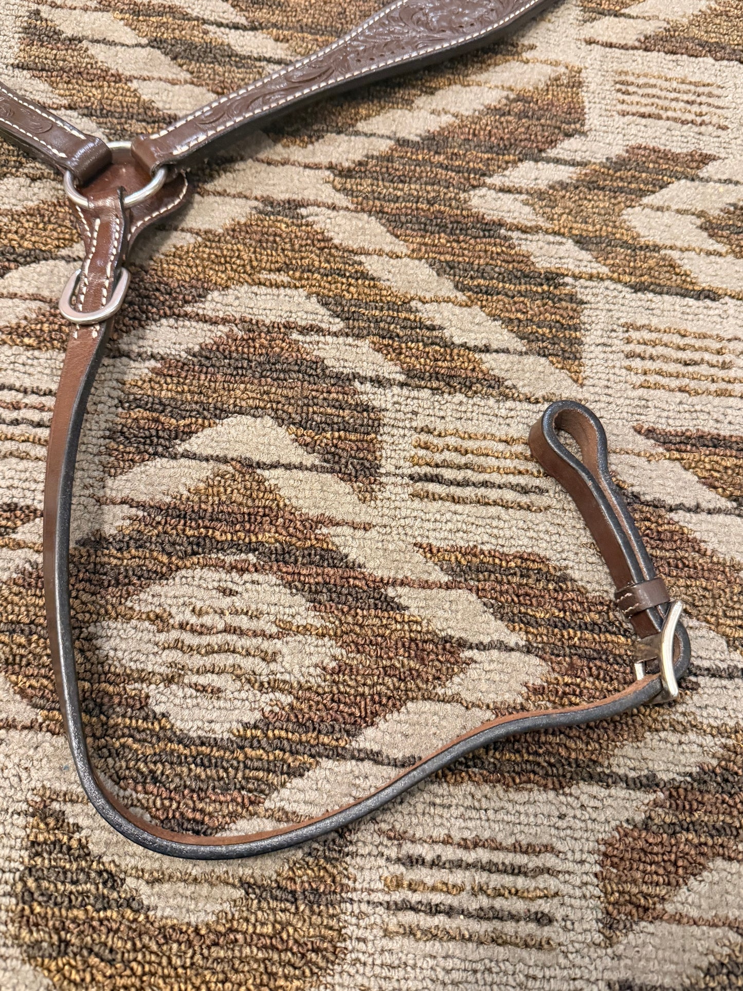 Brown Tooled Breastcollar