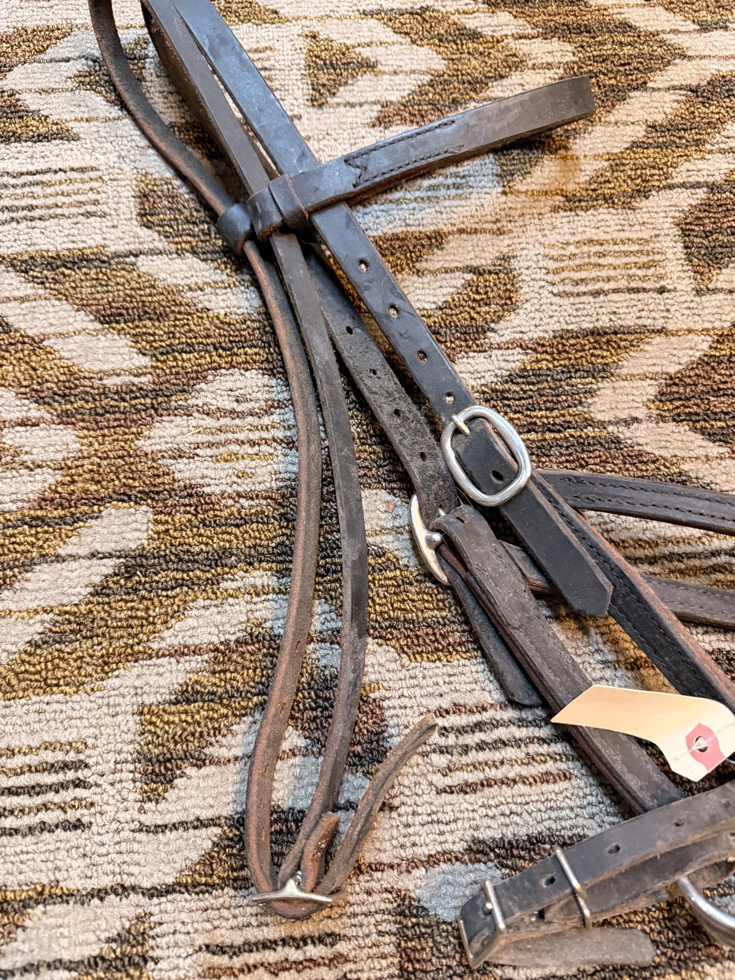 Black Bitless Bridle w/ Rope Noseband