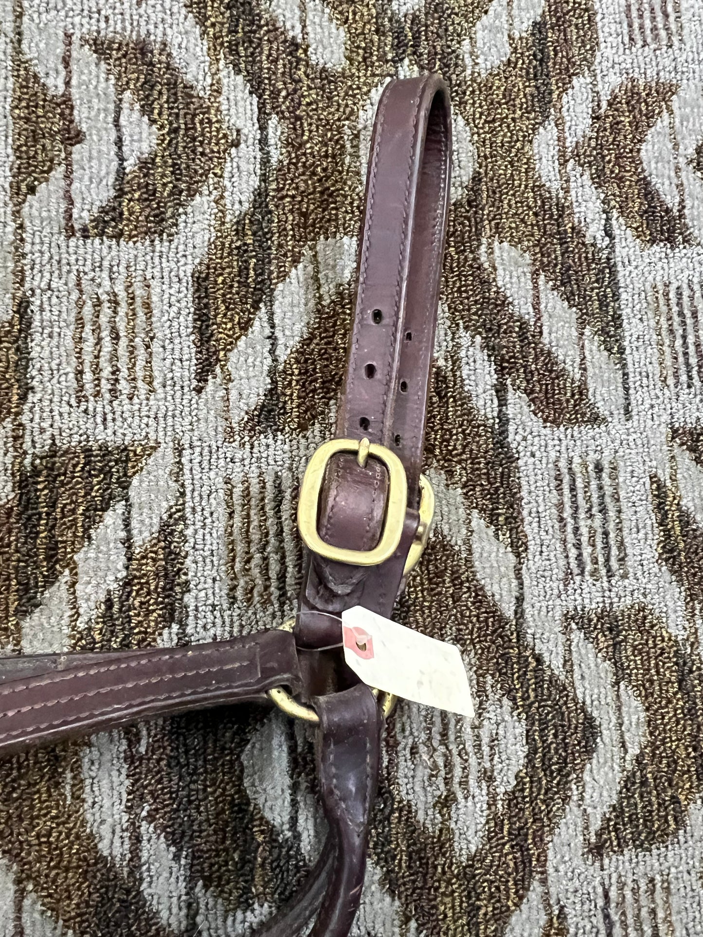 Triple Stitched Leather Halter