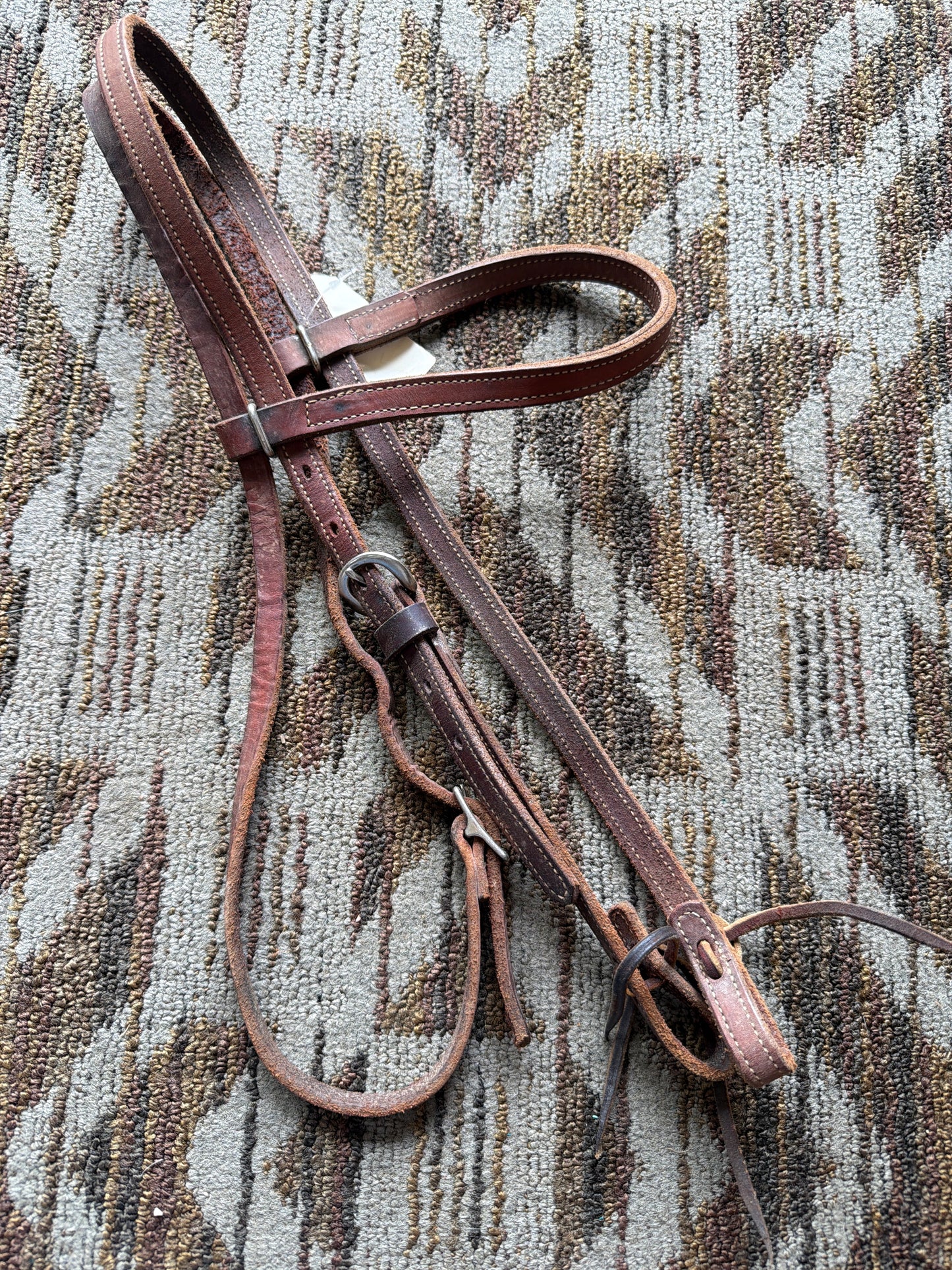 Stitched Leather Headstall