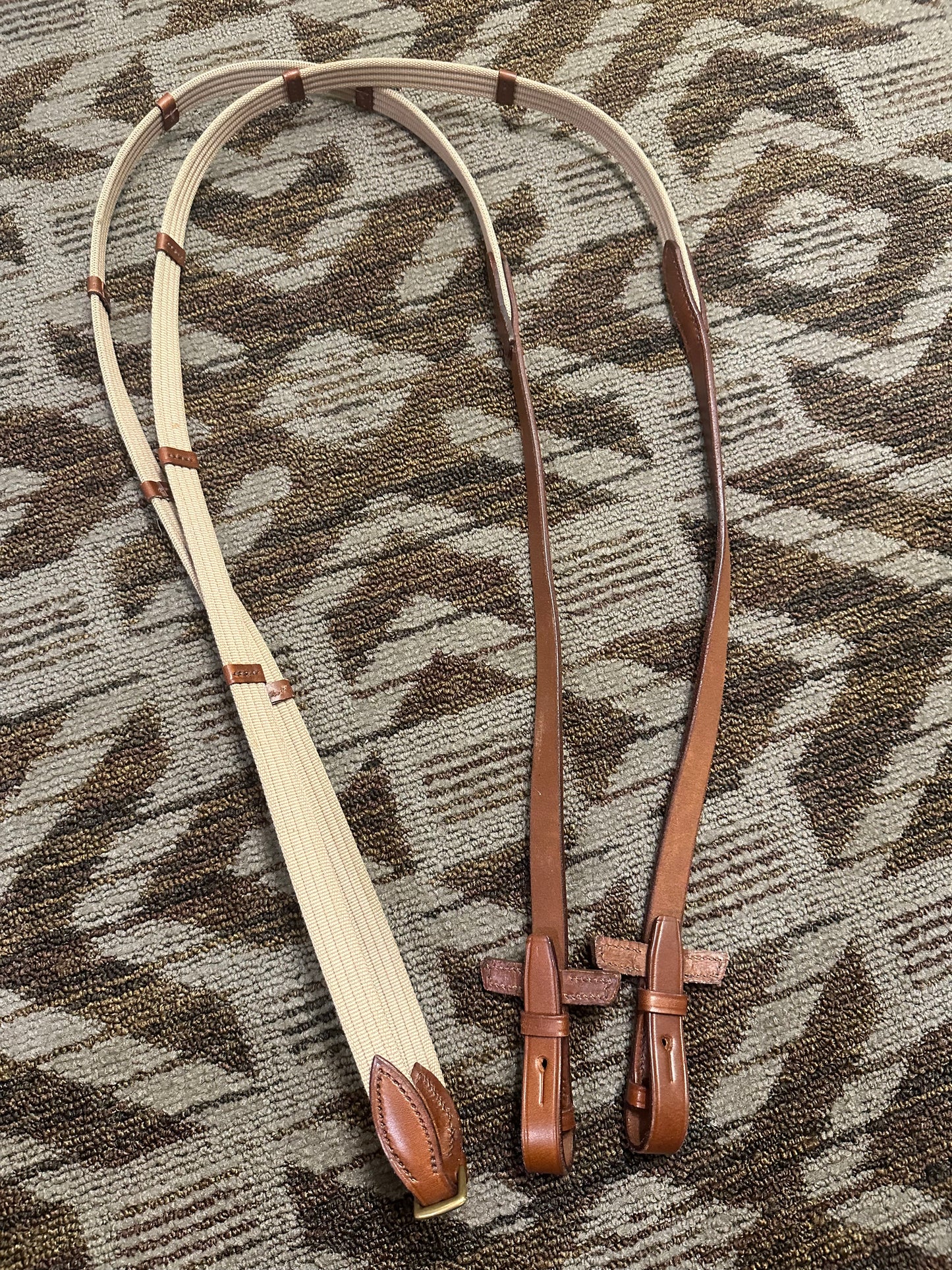 Brown Webbed Reins