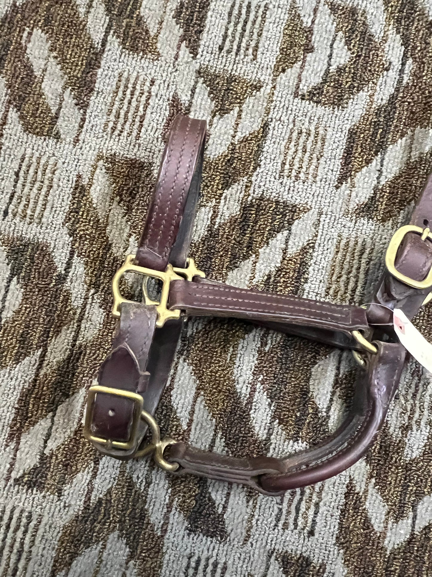 Triple Stitched Leather Halter