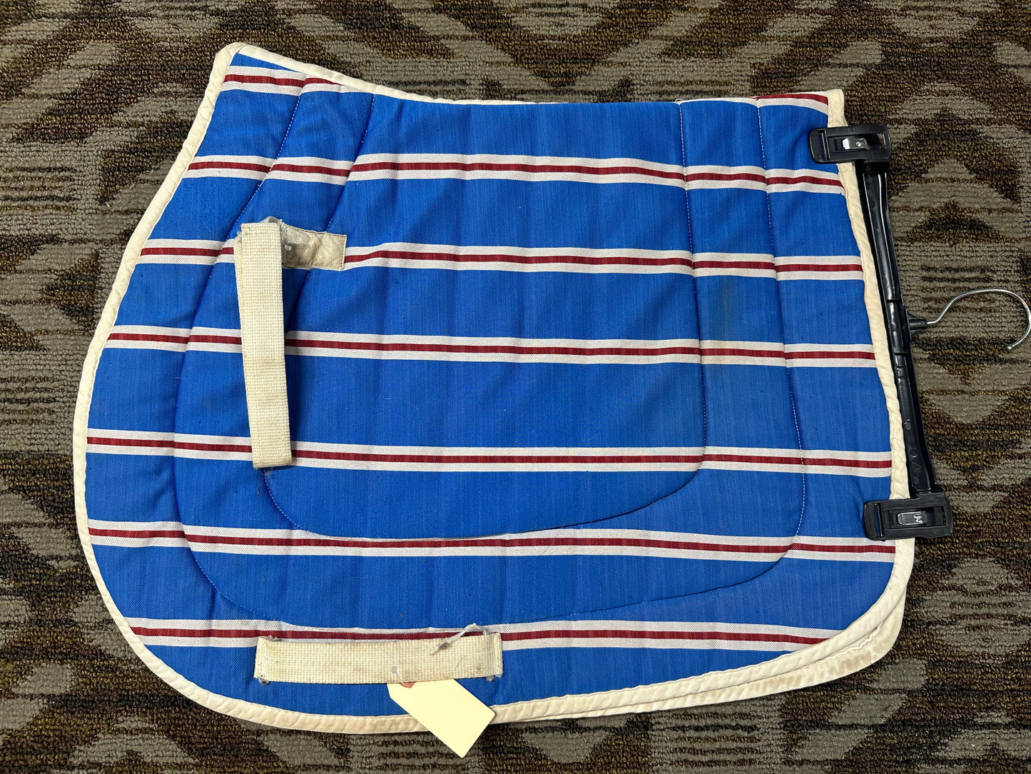 Blue Striped Contoured Jump Pad