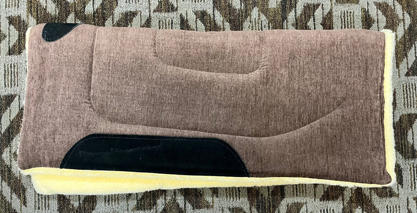 Brown Fleece Saddle Pad