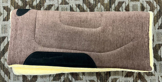 Brown Fleece Saddle Pad