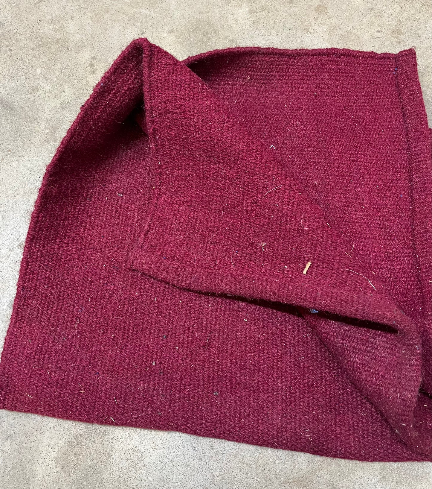 Burgundy Saddle Blanket