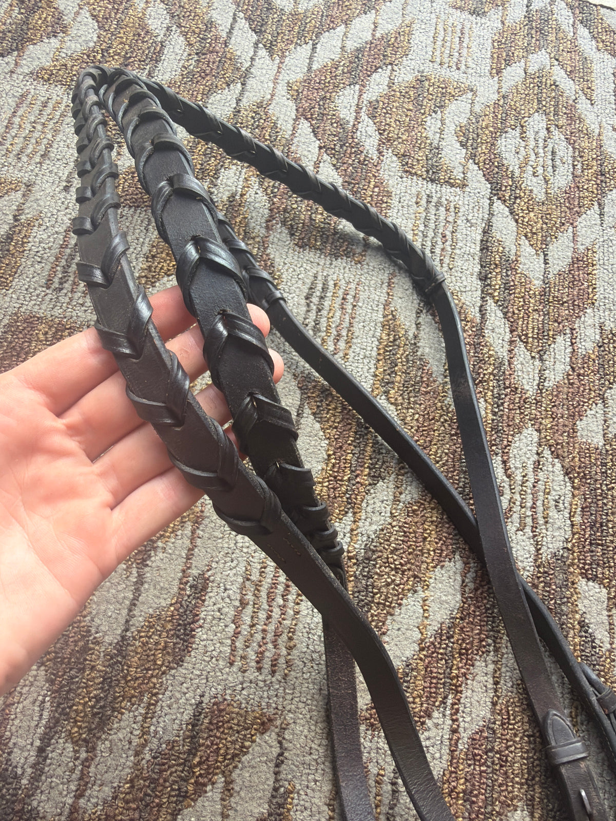 Soft Brown Laced Reins