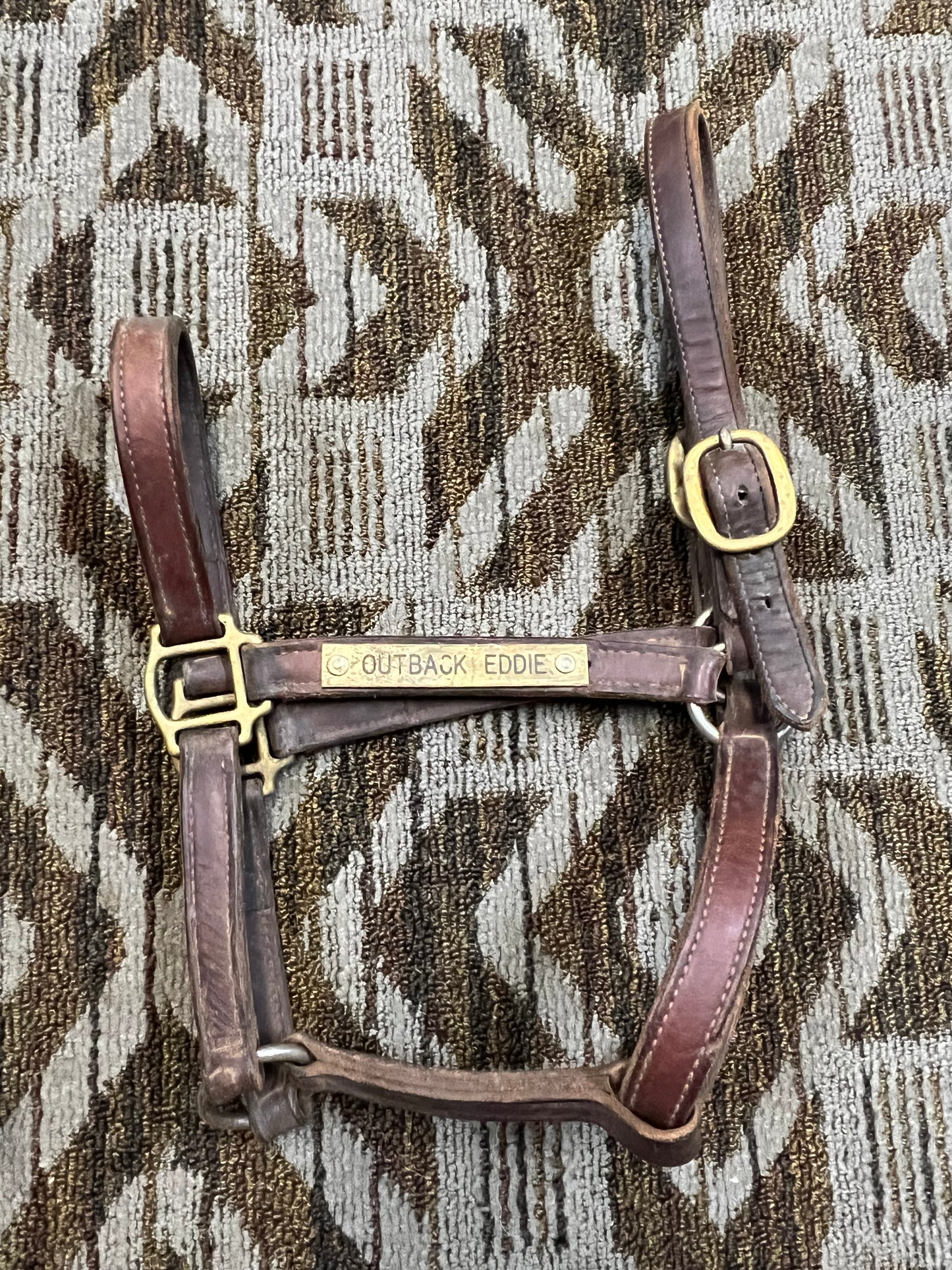 Leather Nameplate Halter