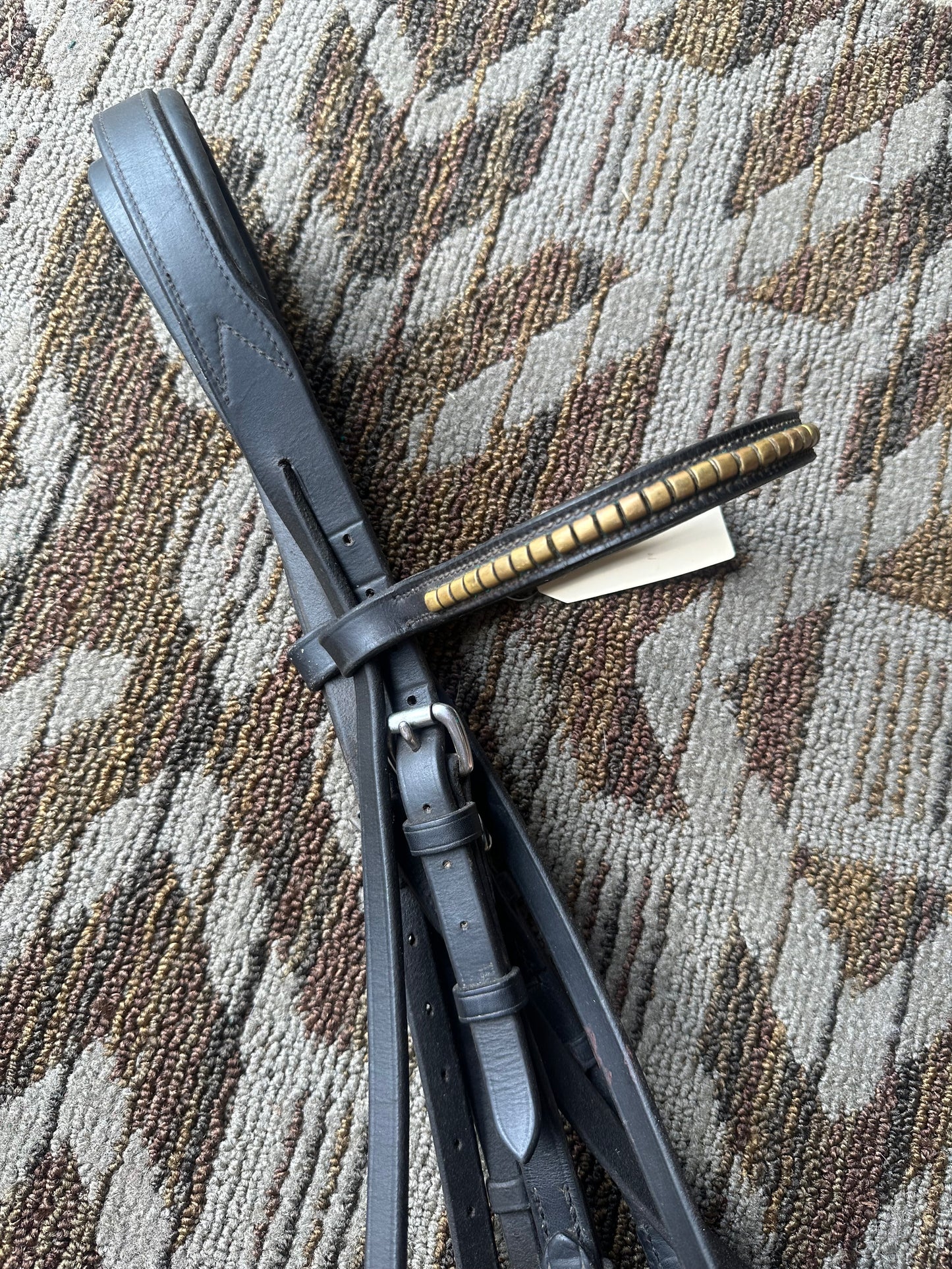 Black Padded Dressage Bridle w/ Clincher Browband