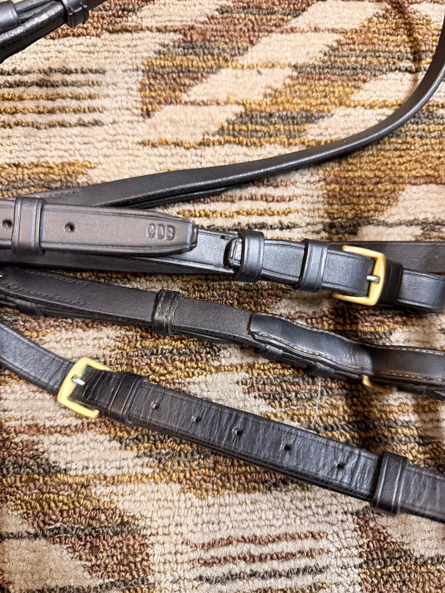 Black Padded Dressage Bridle