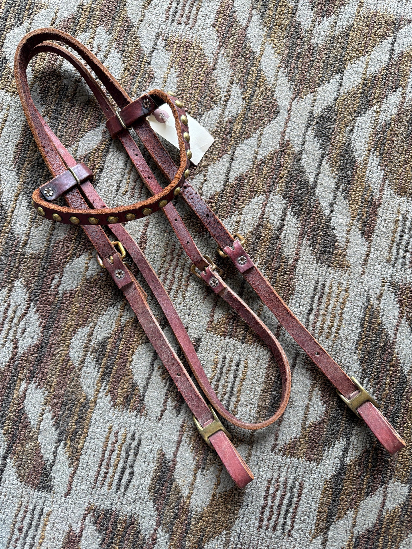 Brass Studded Headstall