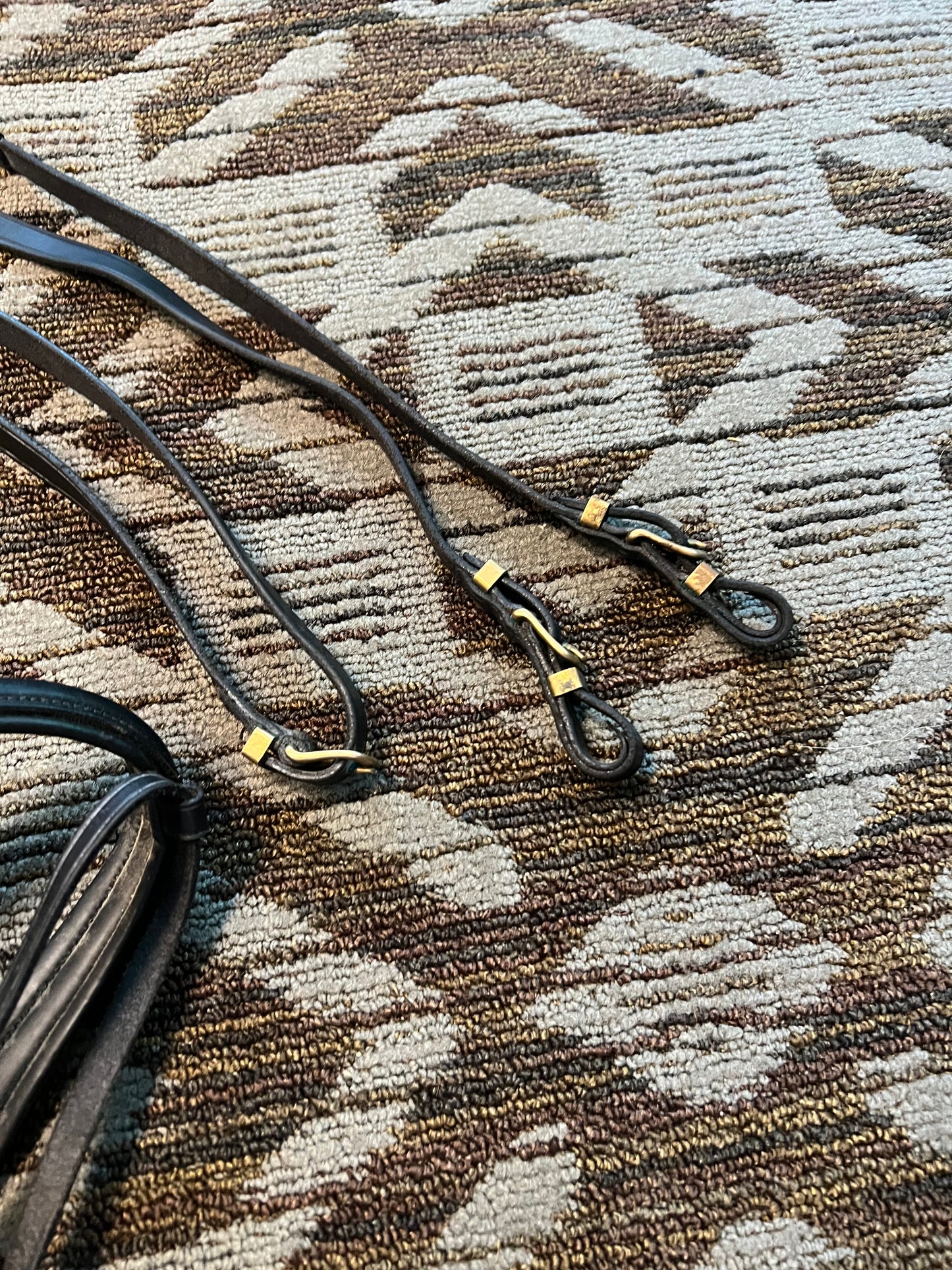 Dressage Bridle w/ Brass Hardware