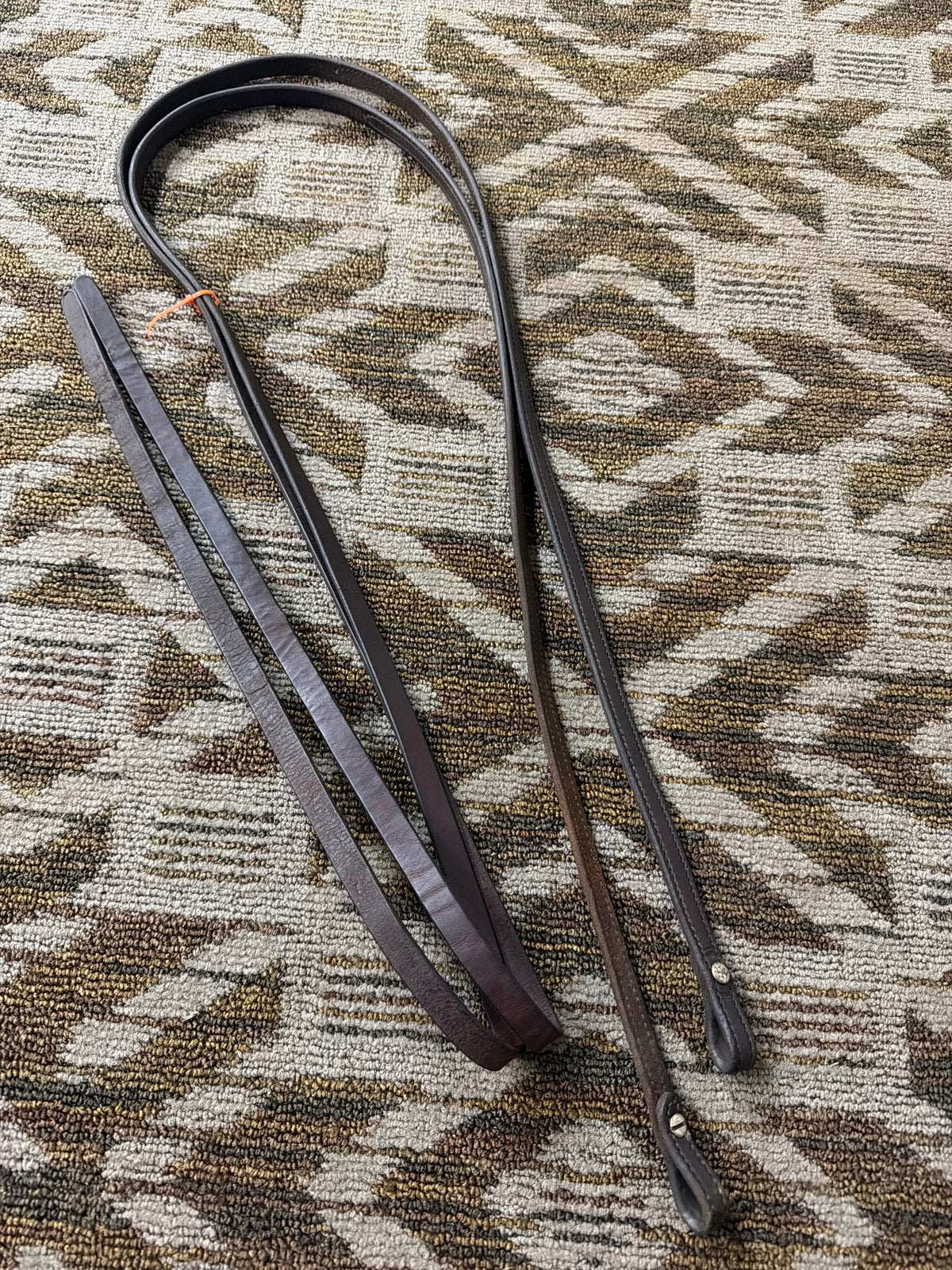 Dark Oil Stitched Split Reins