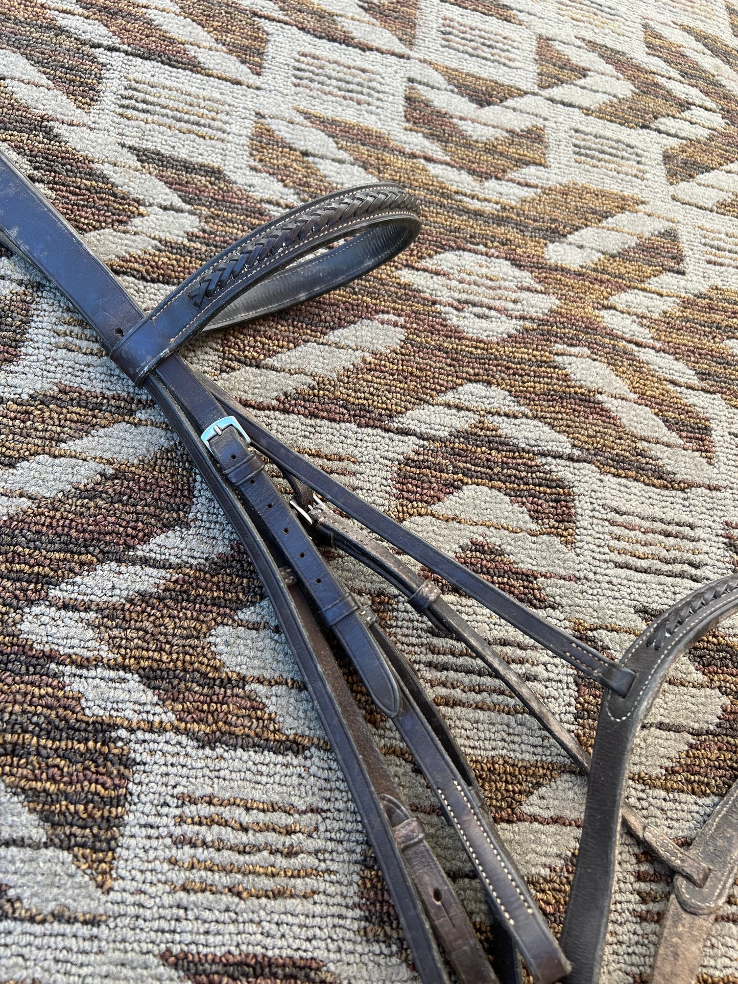 Crosby Brown Braided Bridle