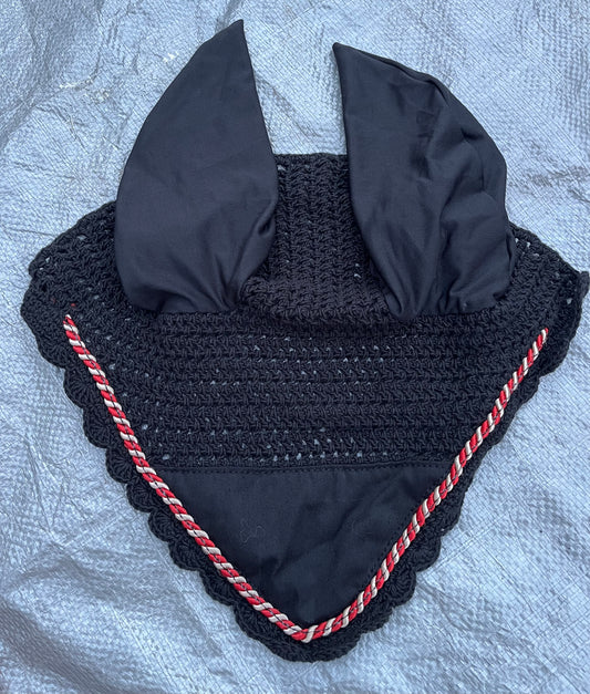 Black Knit Bonnet