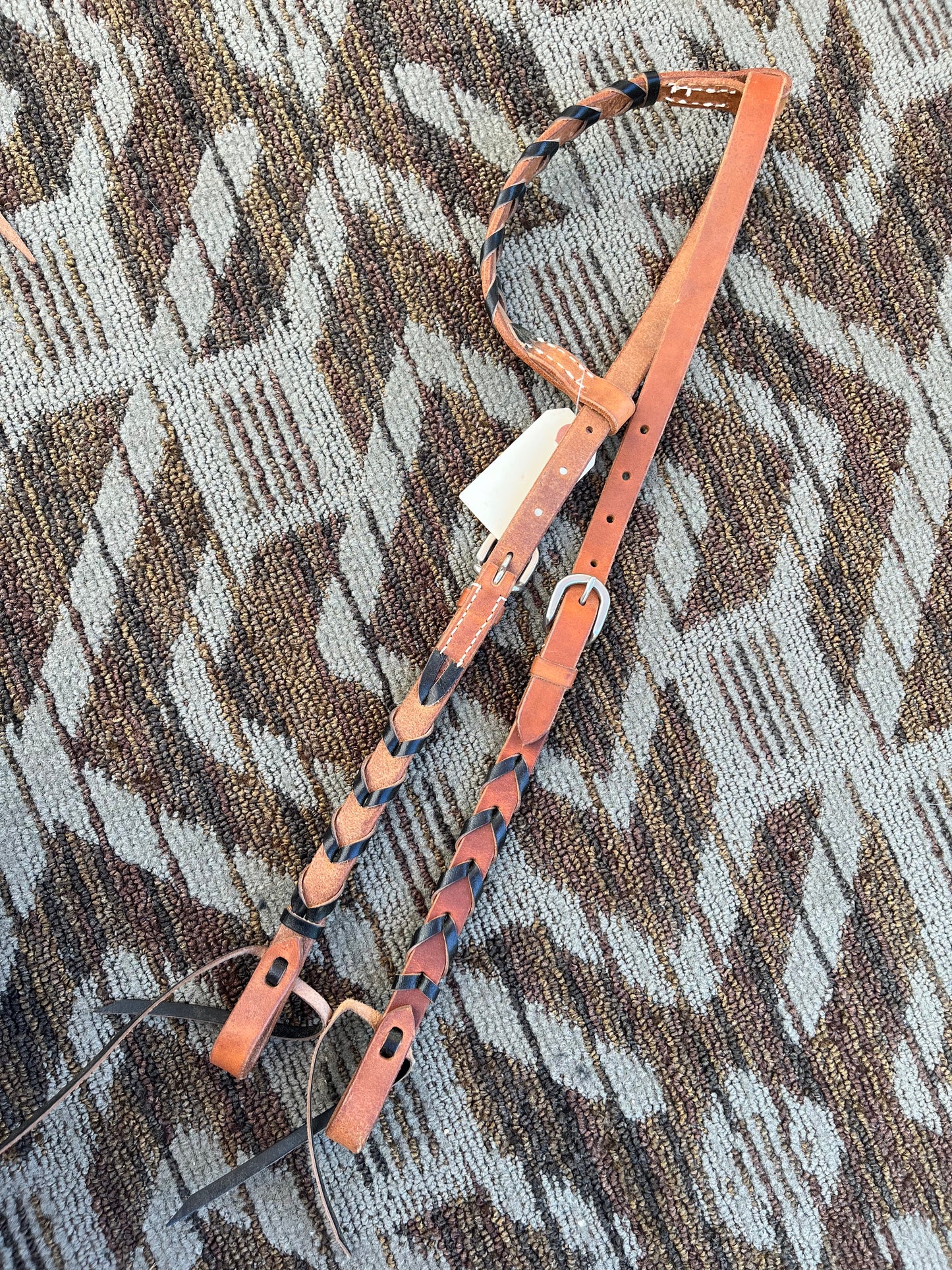 Black Laced One Ear Headstall