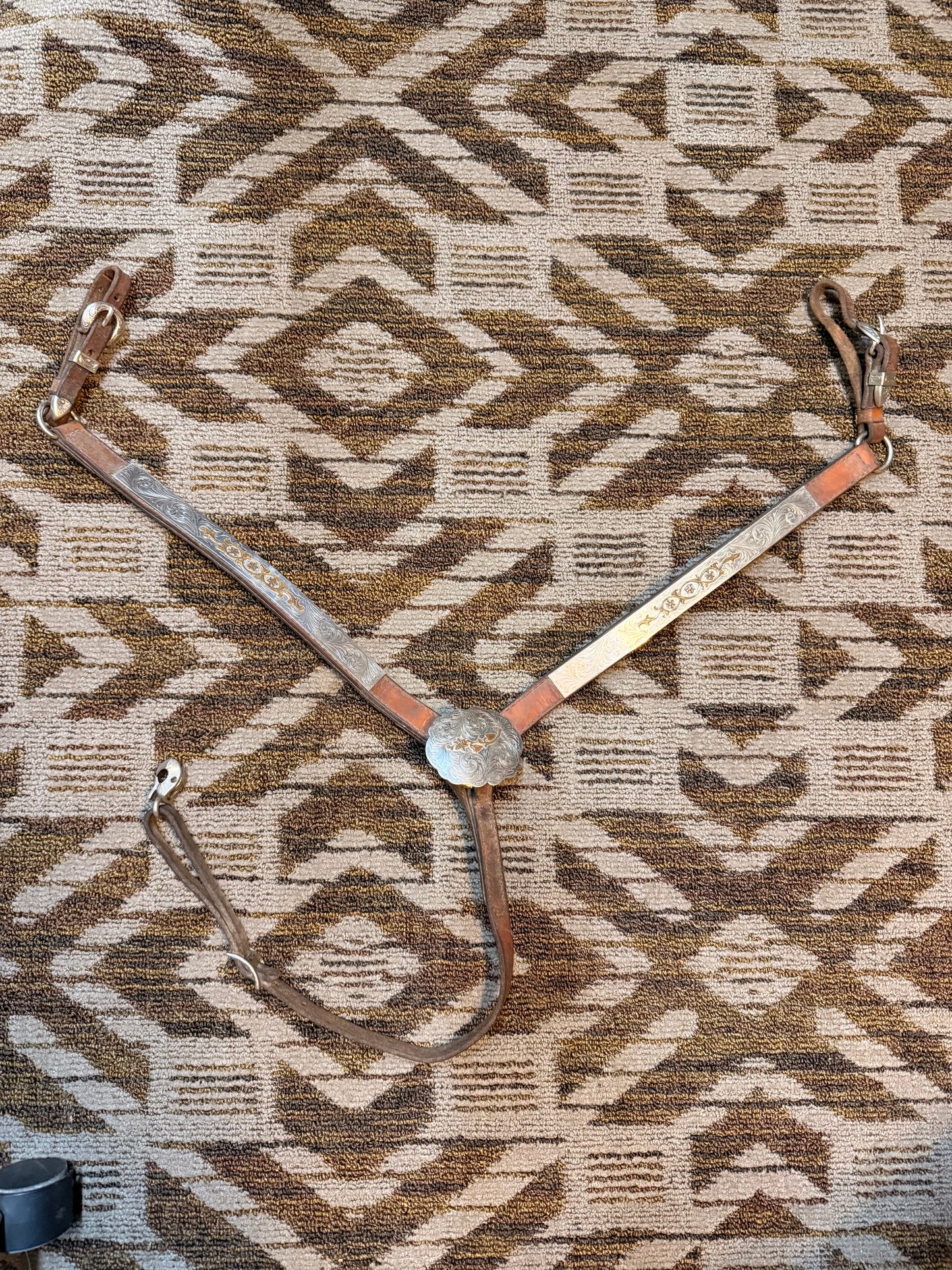 Circle Y Silver Breastcollar