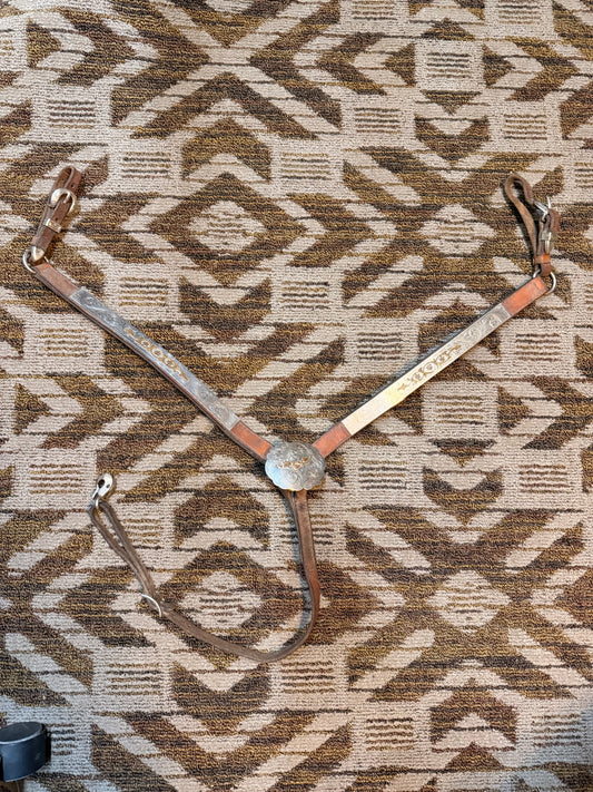 Circle Y Silver Breastcollar