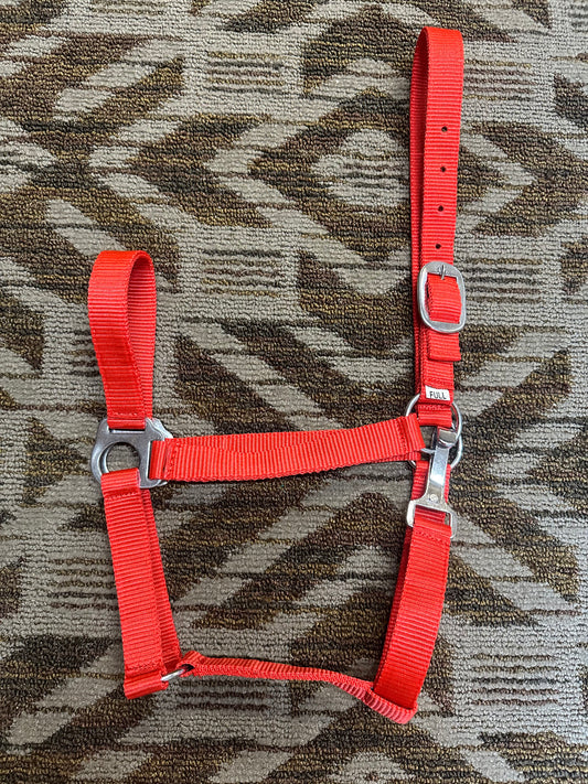 New Red Nylon Halter