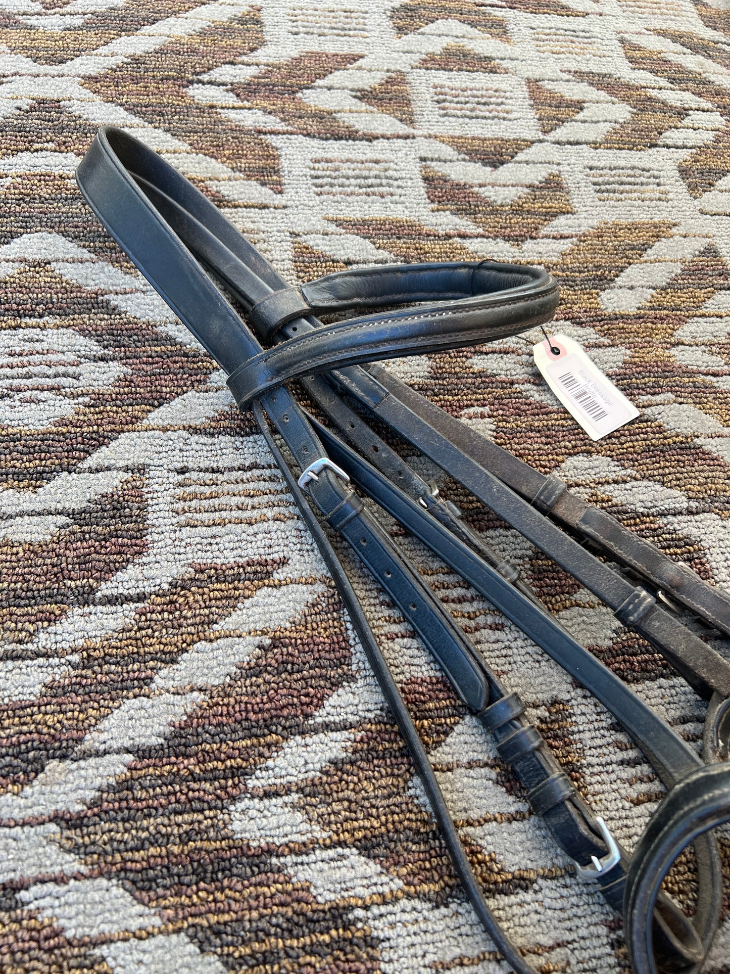 Black Dressage Bridle