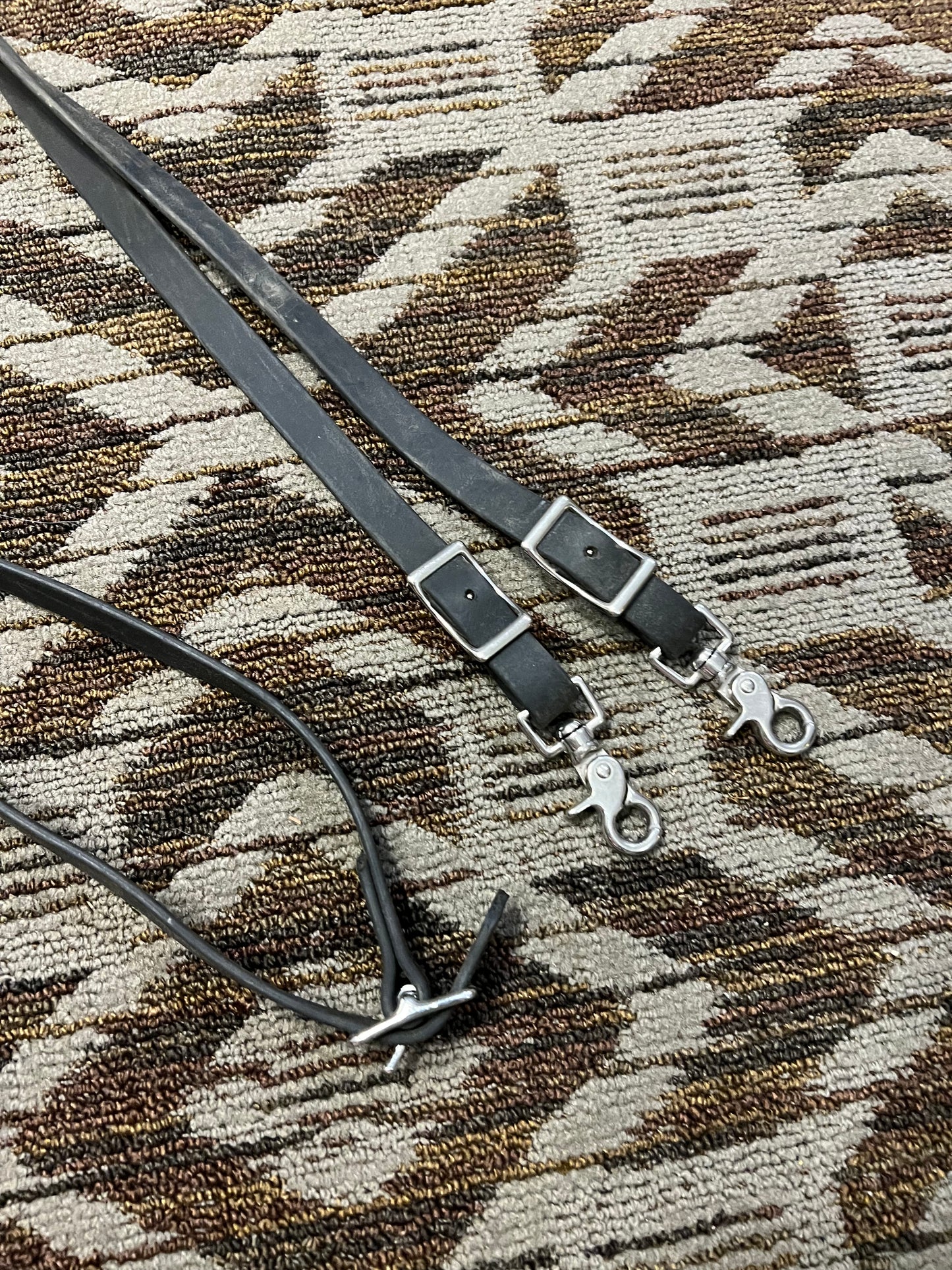 Black Biothane Reins