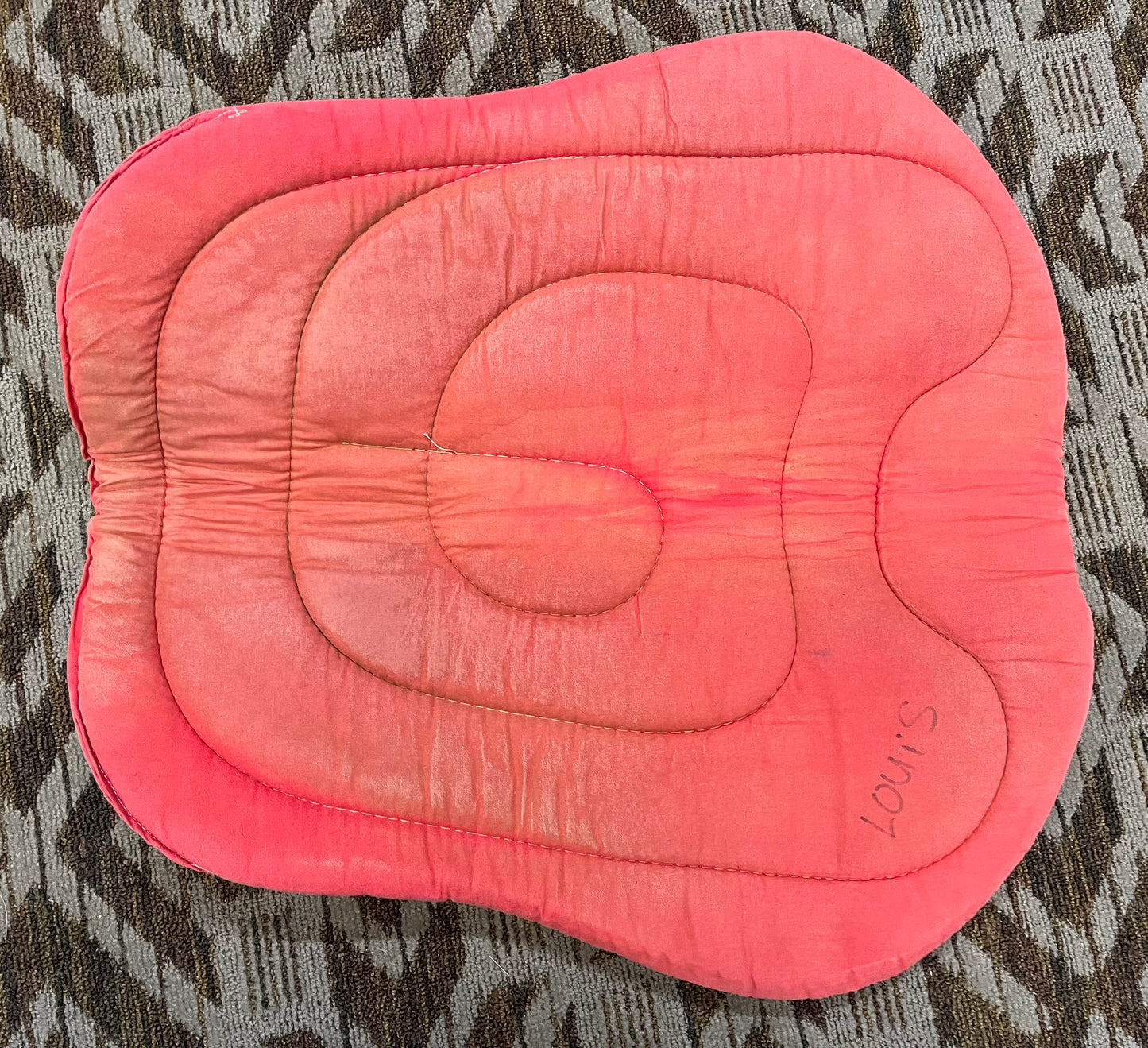 Red Round Skirt Saddle Pad