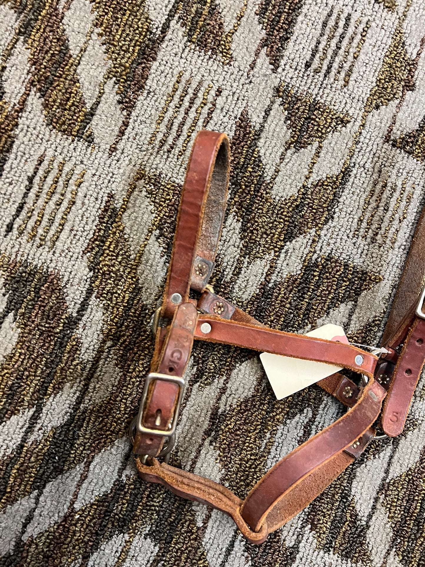 J&J Tack Leather Halter