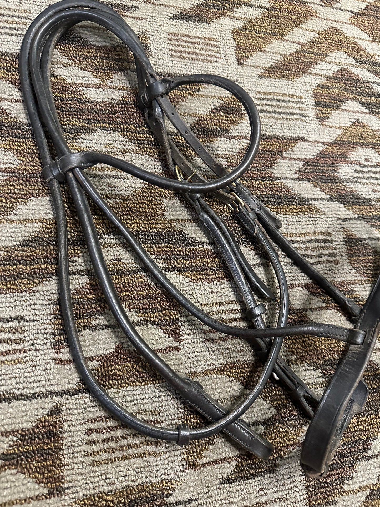 Black Rolled Bridle